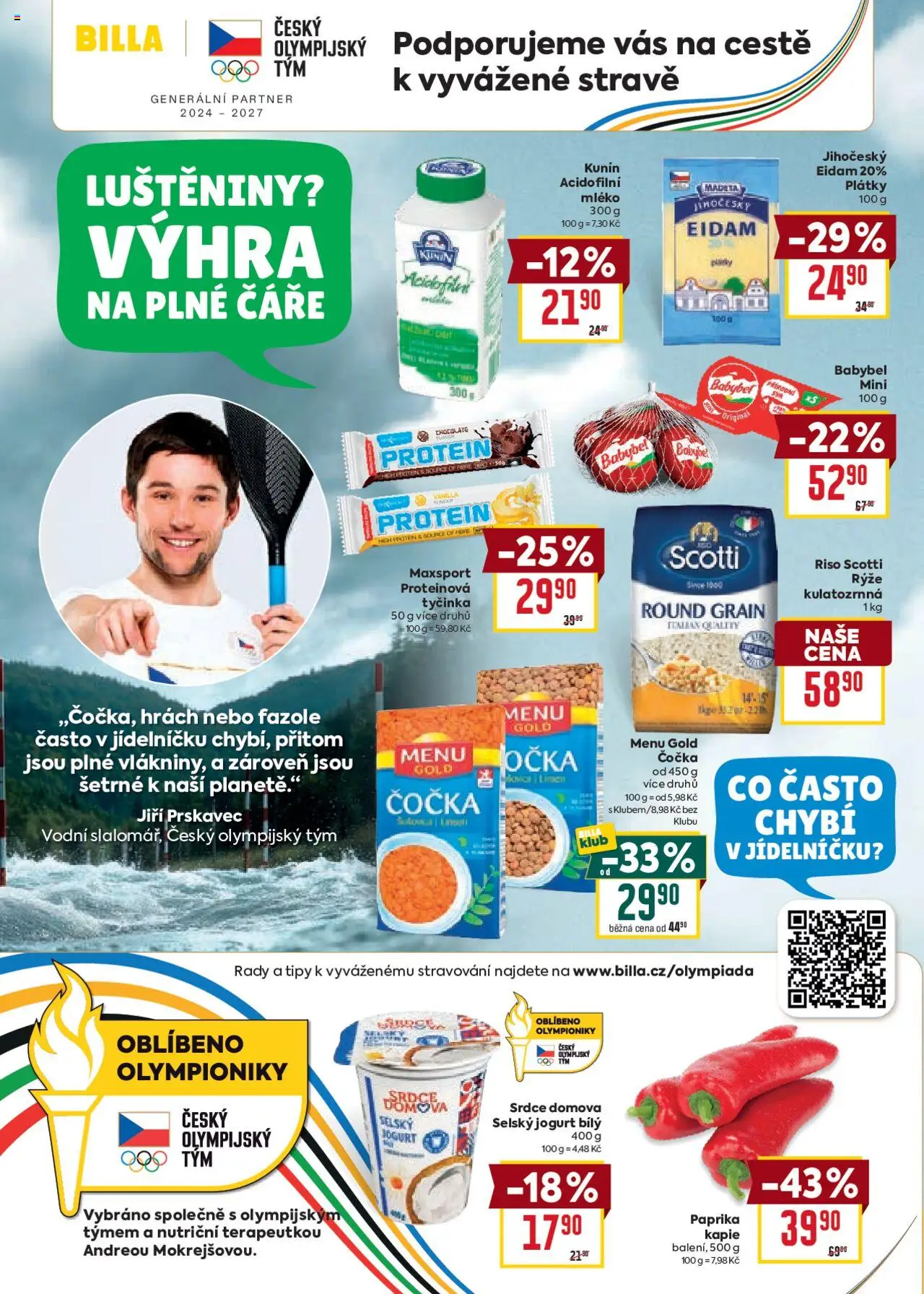 Billa Velký leták od 22.10.2025 | Strana: 20 | Produkty: Hrách, Mléko, Eidam, Protein