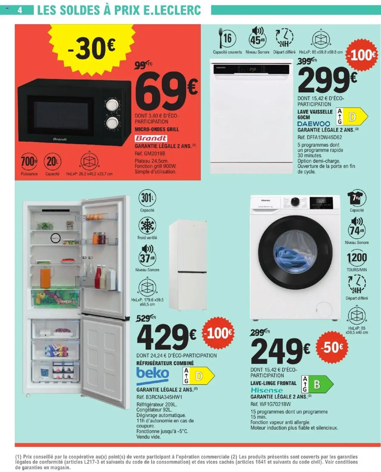  | Page: 4 | Produits: Réfrigérateur, Congélateur, Grill, Porte