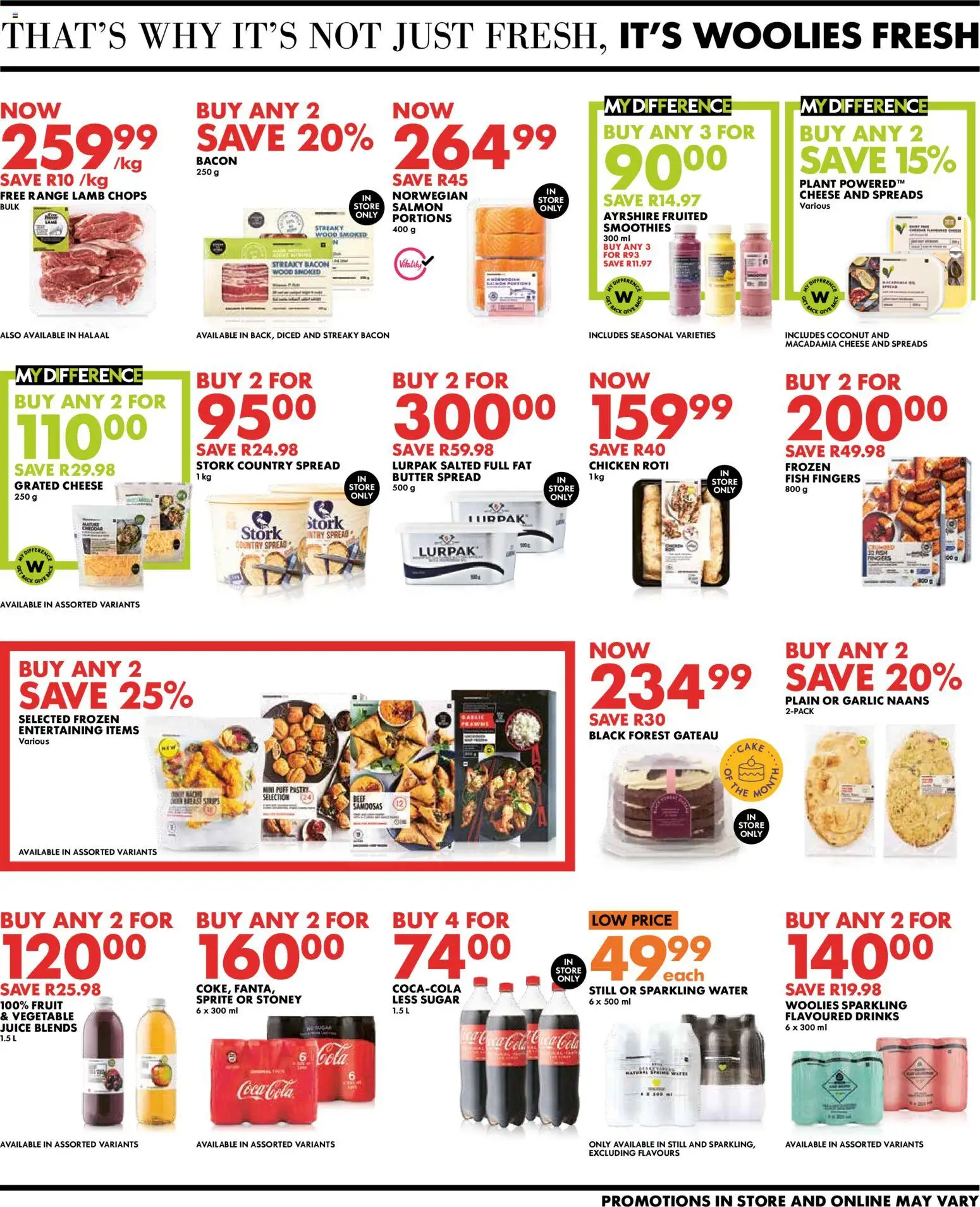 New Woolworths catalogue – valid from 06.04.2026 | Page: 3 | Products: Cheese, Samoosas, Chicken, Fruit