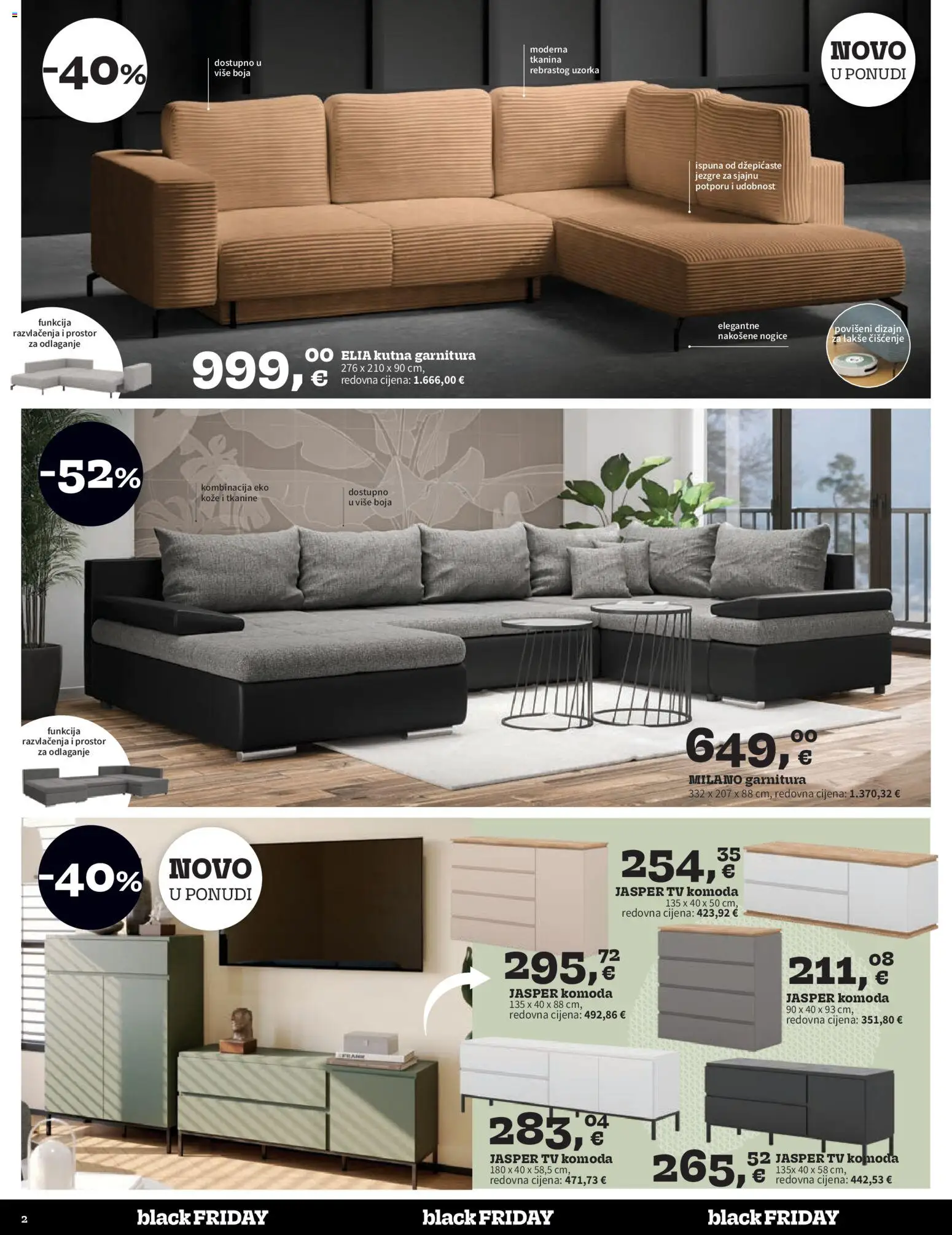 Prima katalog | vrijedi od 13.11.2025 | Stranica: 2 | Proizvodi: Komoda, Kutna garnitura, Tv