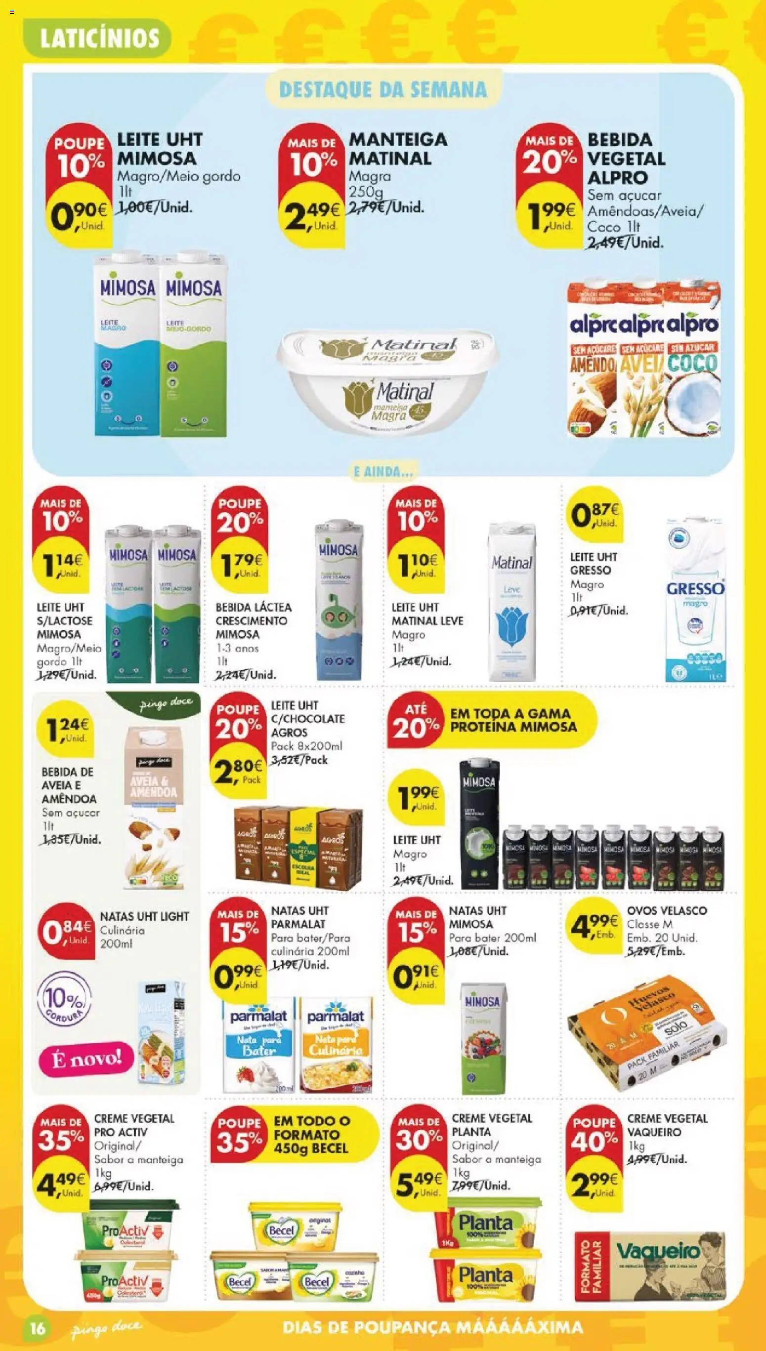 Pingo Doce folheto │ válido de 28.04.2026 | Página: 18 | Produtos: Leite, Manteiga, Ovos, Bebida
