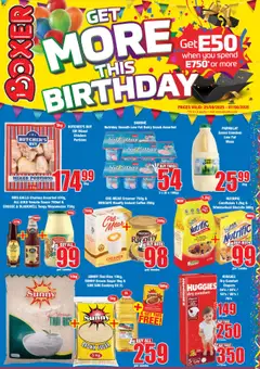 Preview of Boxer specials valid from 25.08.2025