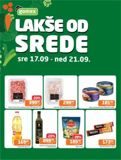 Gomex lakše od strede - pregled Gomex kataloga - važi od 17.09.2025