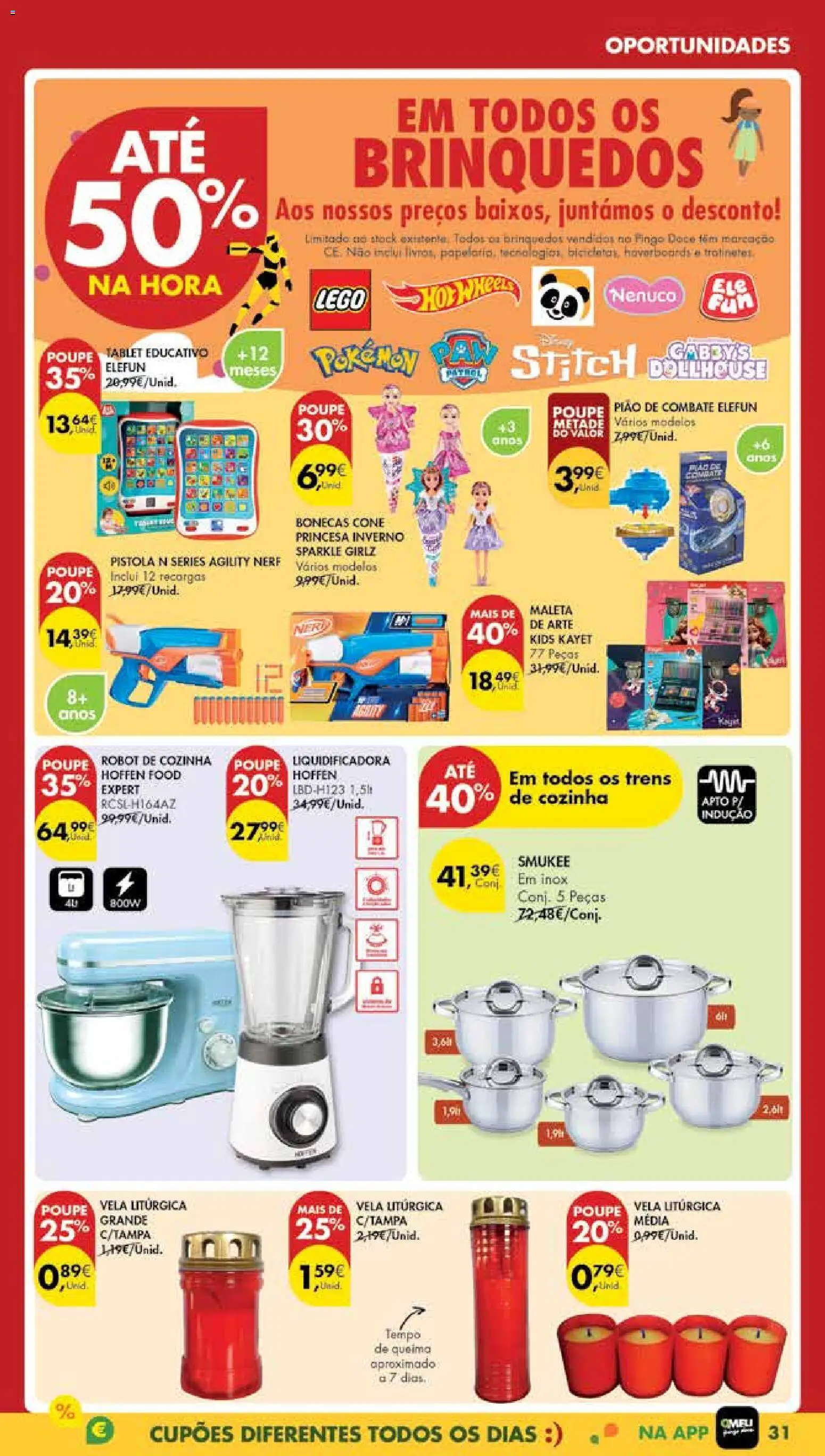 Pingo Doce Poupe Esta Semana Madeira │ válido de 28.10.2025 | Página: 31 | Produtos: Top, Tablet, Conjunto de panelas