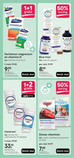 Centrum*, bijv. Women 50+ multivitaminen 90 tabletten, 3 stuks - Voorbeeld van een folder van Etos, geldig van 06.04.2026 | Pagina: 41 | Producten: Olie, Kan, Centrum, Vitamine D