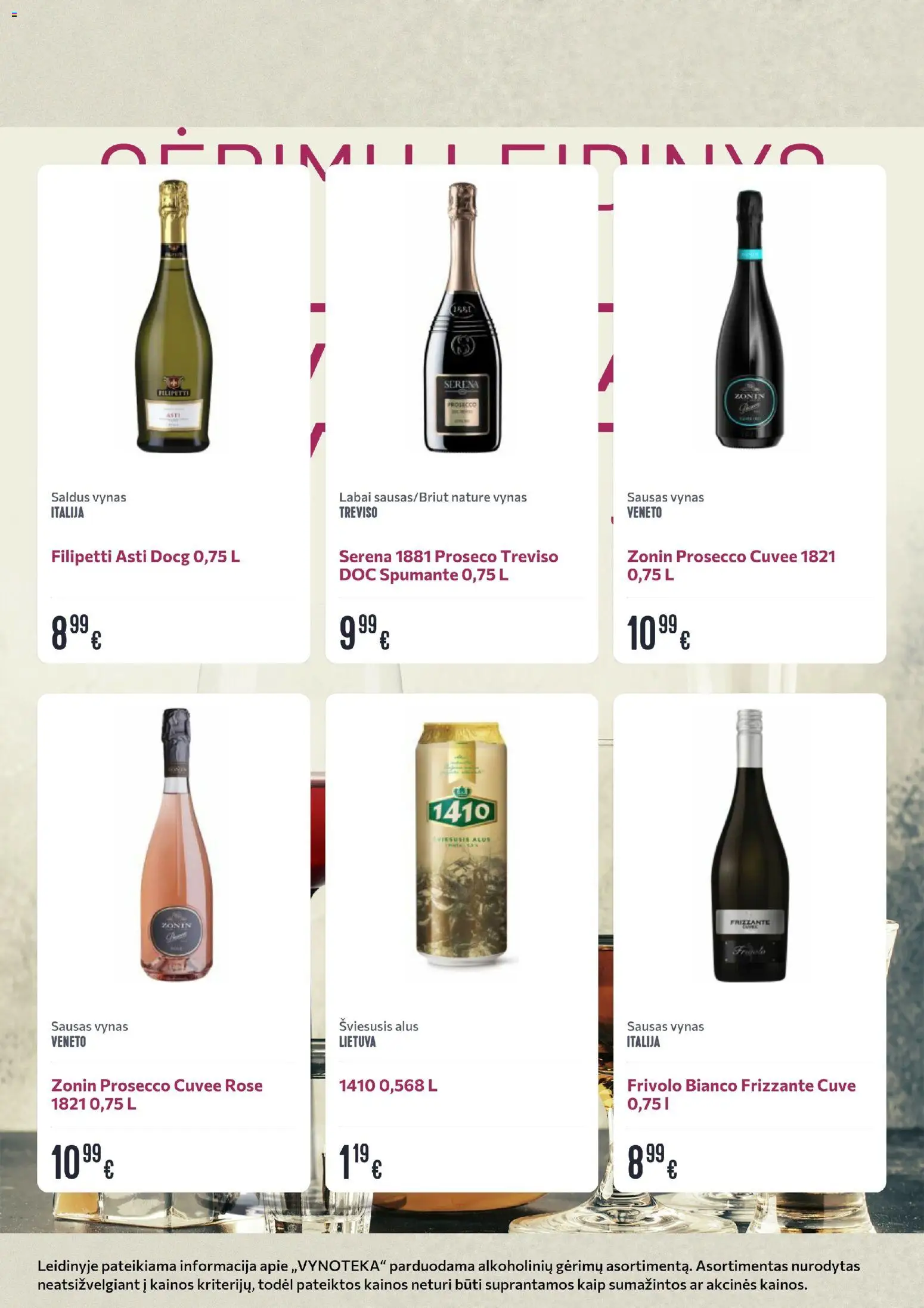 VYNOTEKA akcijos nuo 06.04.2026 | Puslapis: 15 | Prekių: Vynas, Alus