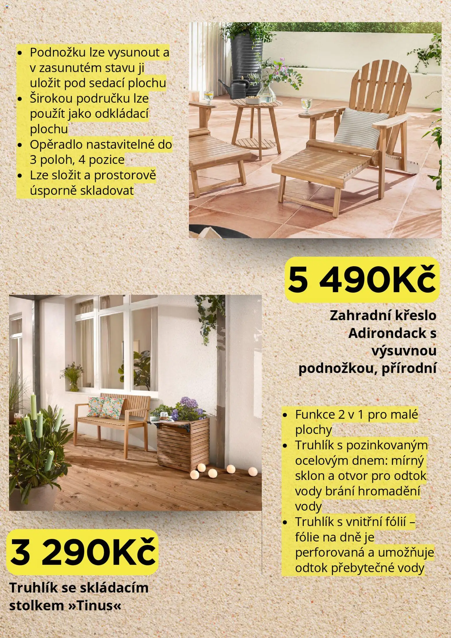 Tchibo leták od 23.04.2026 | Strana: 4 | Produkty: Truhlík, Fólie, Křeslo