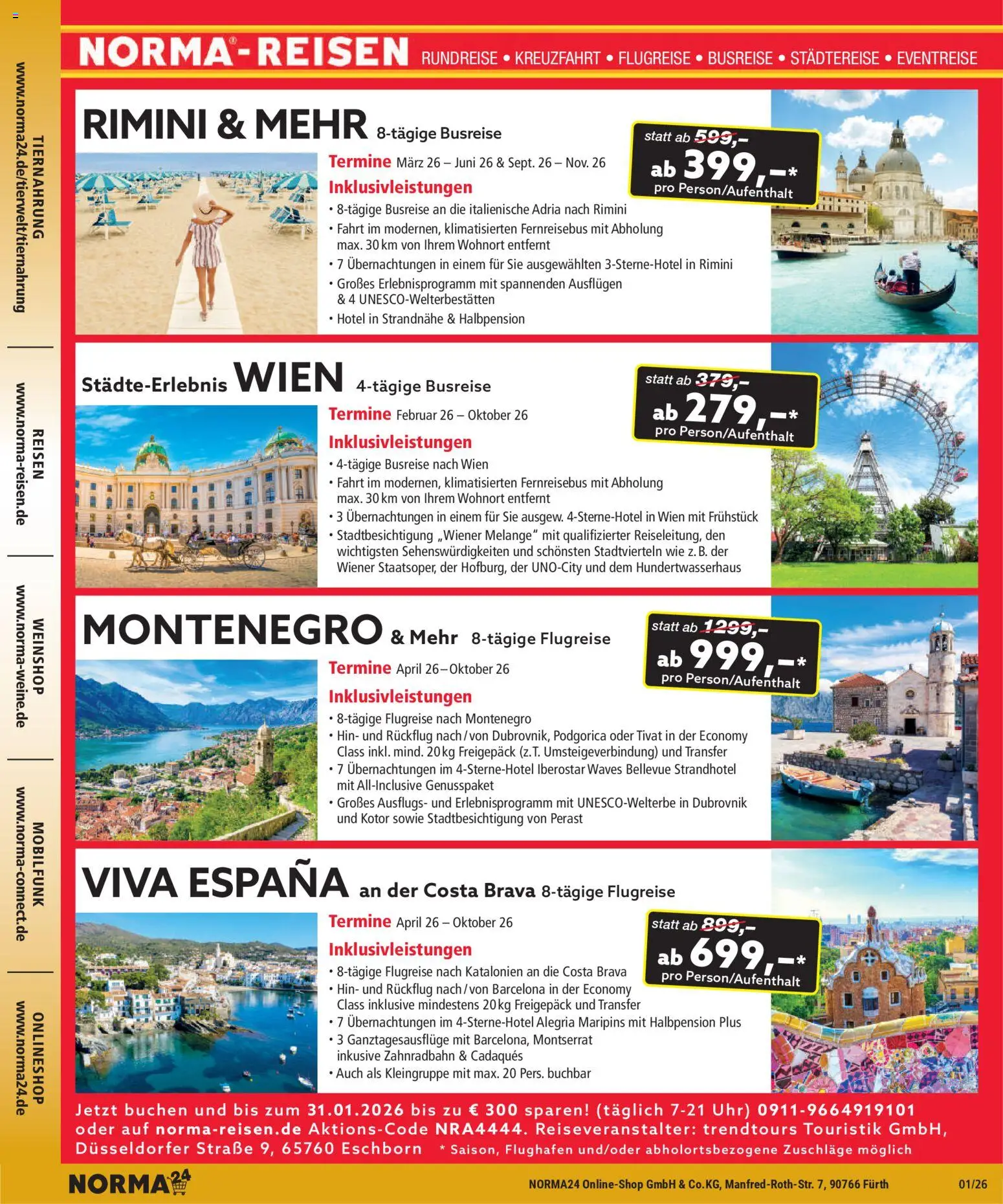 Norma Bestellmagazin Januar 2026 – gültig ab 01.01.2026 | Seite: 28 | Produkte: Uhr