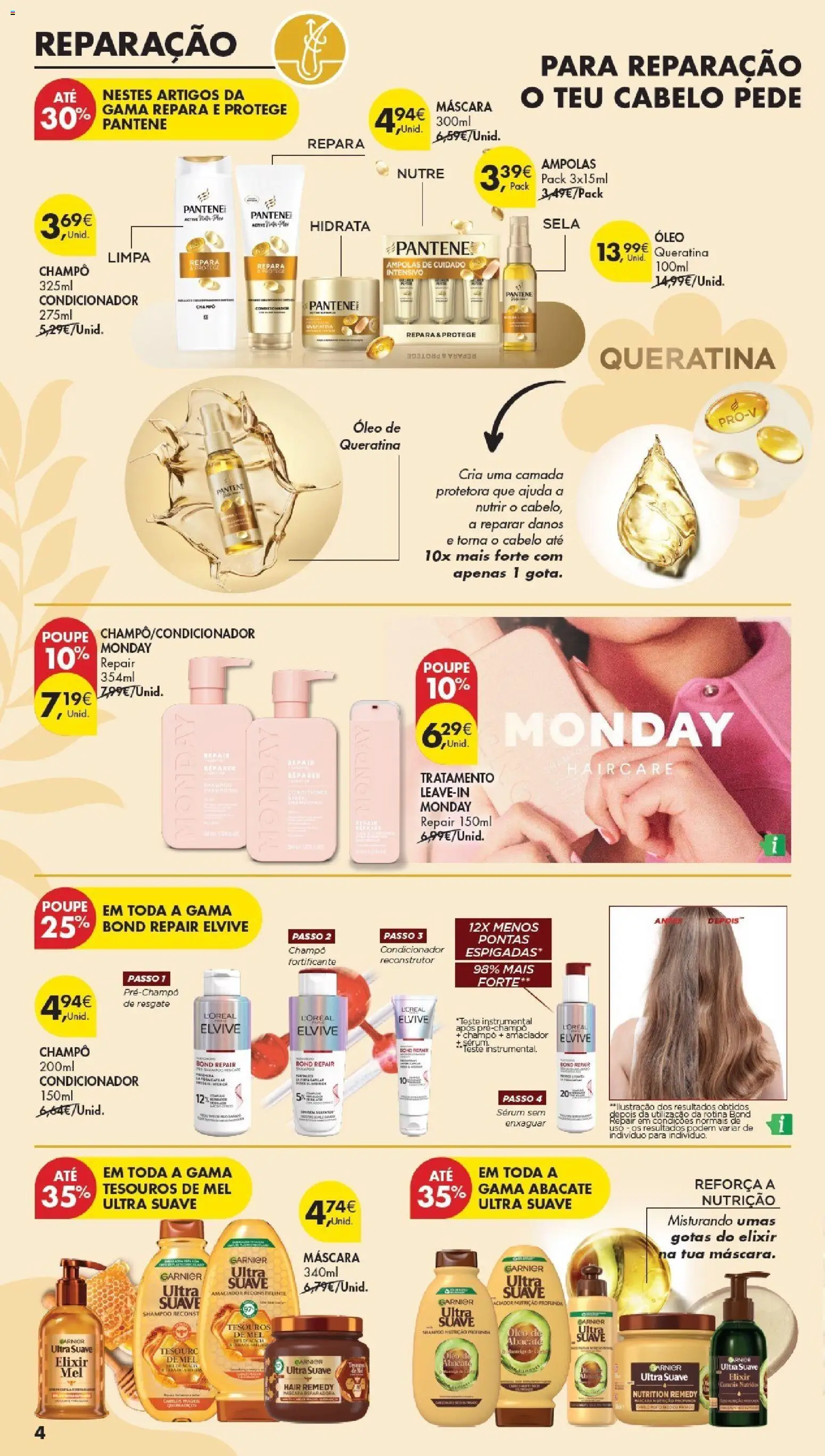 Pingo Doce Especial Cabelos │ válido de 21.04.2026 | Página: 4 | Produtos: Condicionador, Óleo, Abacate, Mel