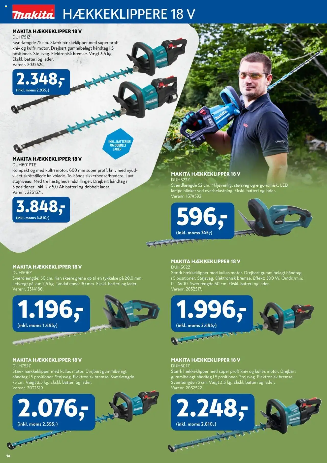 Davidsen Tilbudsavis gyldig fra 08.04.2025 | Side: 14 | Produkter: Batterier, Lampe, Batteri