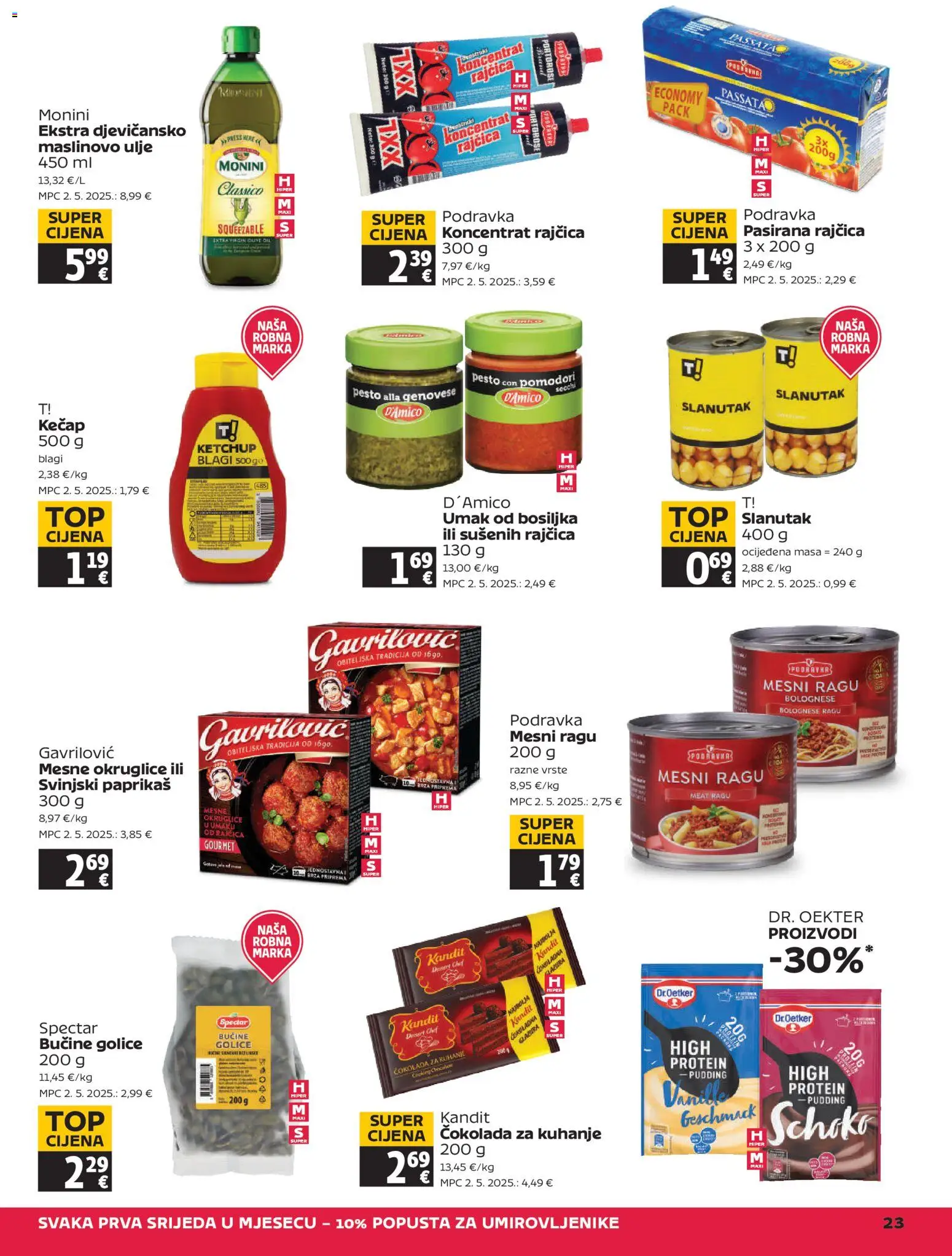 Tommy katalog | vrijedi od 27.11.2025 | Stranica: 23 | Proizvodi: Ulje, Umak, Mesne okruglice, Rajčica