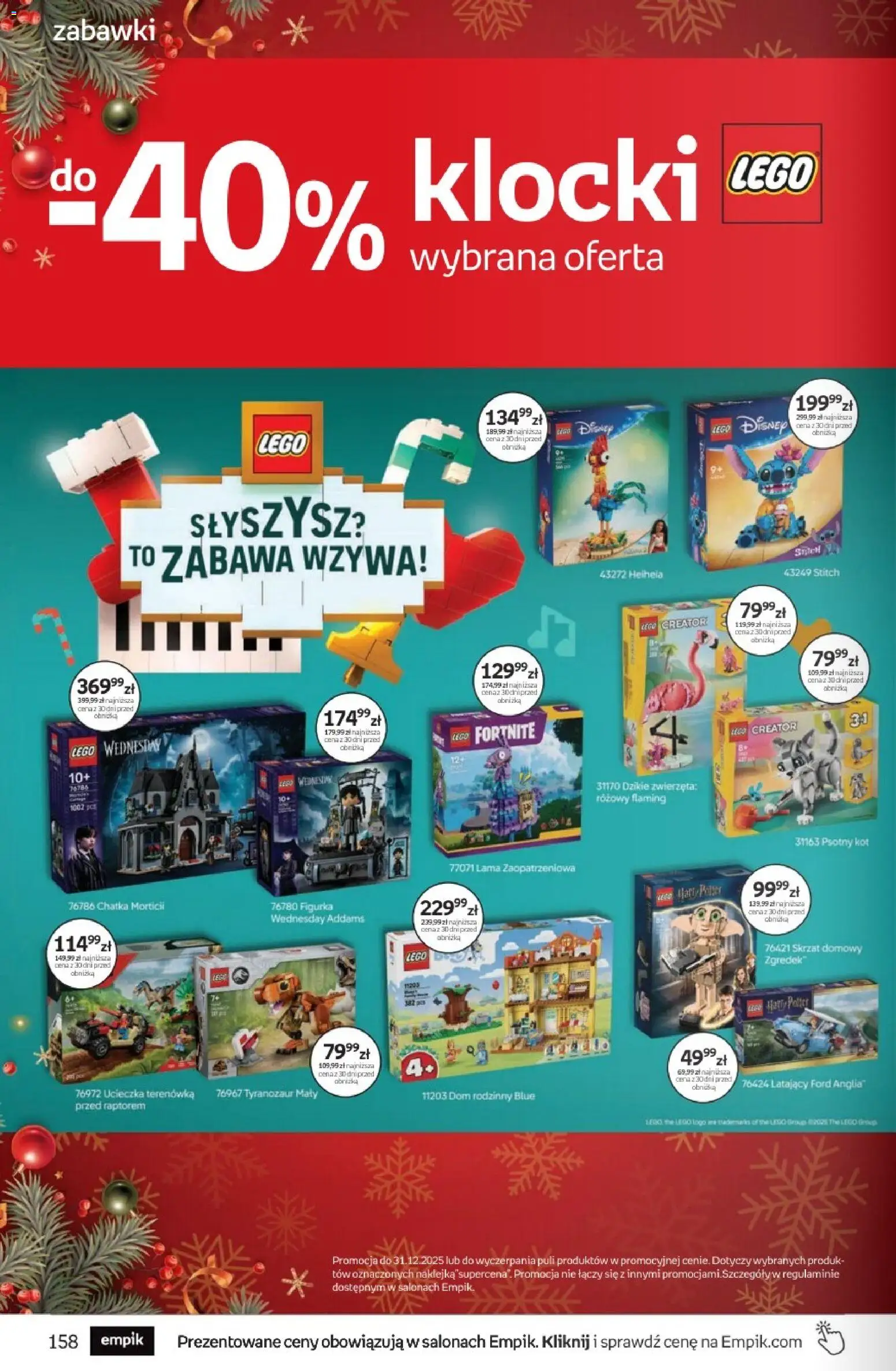 Empik Black Friday od 26.11.2025 | Strona: 158 | Produkty: Lego, Klocki Lego