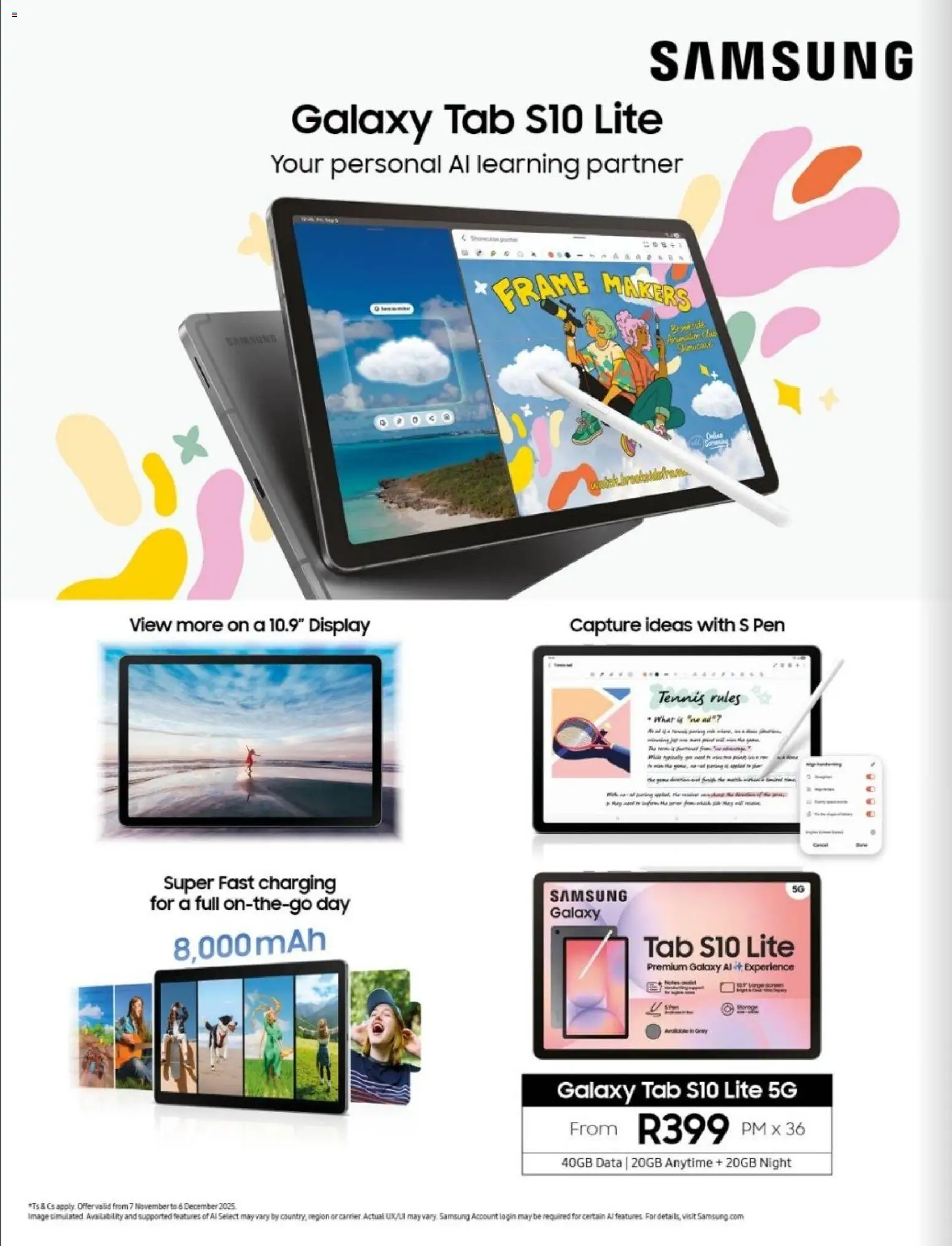 New Vodacom catalogue – valid from 04.11.2025 | Page: 8 | Products: Data, Frame, Pen