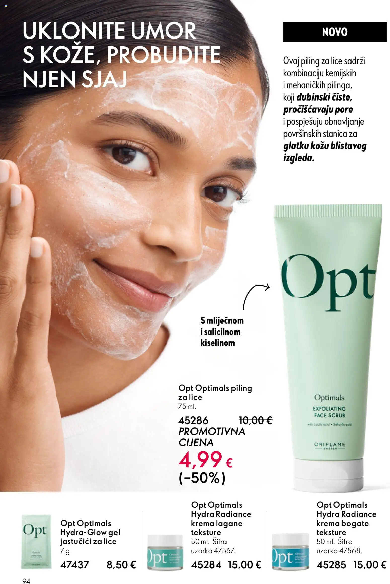 Oriflame katalog | vrijedi od 11.03.2026 | Stranica: 94 | Proizvodi: Piling, Krema