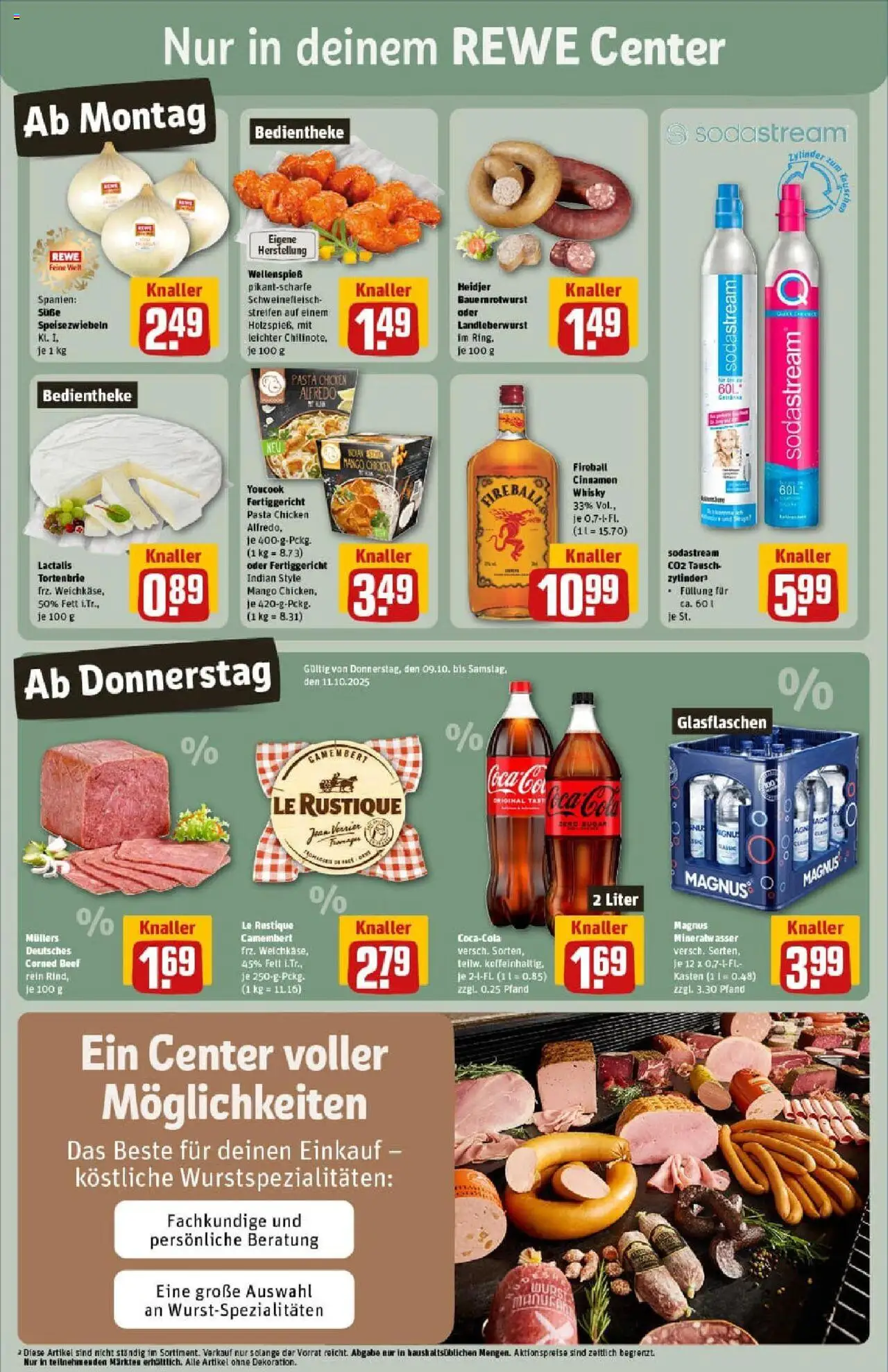 Rewe prospekt Hamburg / Wandsbek	 – gültig ab 06.10.2025 | Seite: 3 | Produkte: Mineralwasser, Mango, Pasta, Schweinefleisch