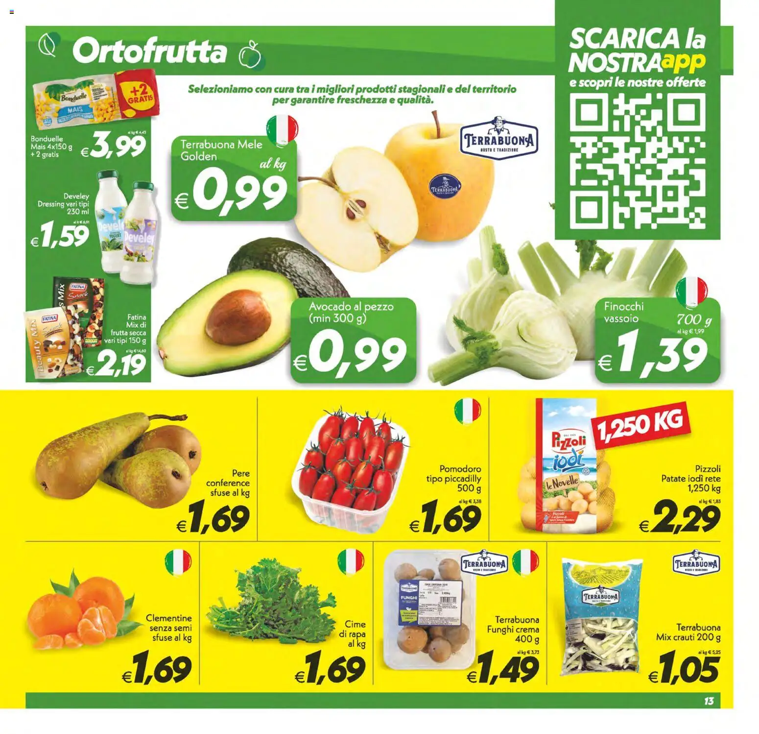Volantino SuperConveniente del 23.01.2026 | Pagina: 13 | Prodotti: Crema, Frutta, Pomodoro, Vassoio