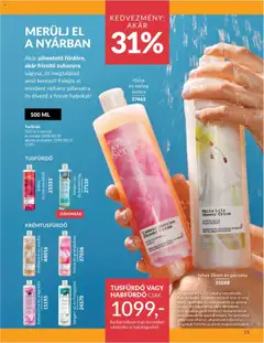 Avon akciós ujság - amely érvényes a következő dátumtól: 01.07.2025 | Oldal: 15 | Termékek: Őszibarack, Habfürdő, Gránátalma, Tusfürdő
