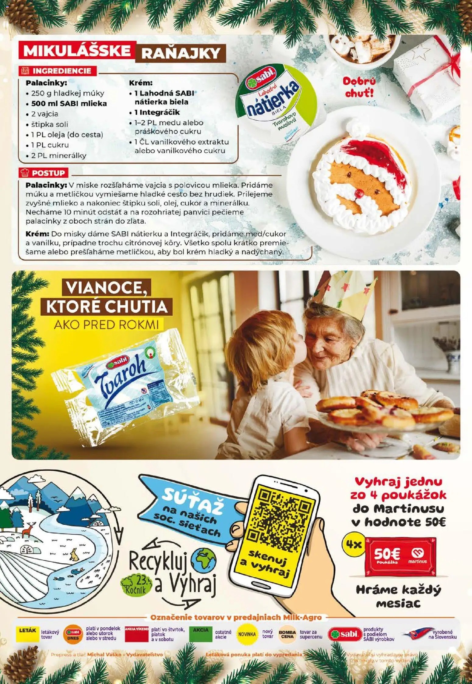 Nové Milk Agro akcie – leták je platný od 03.12.2025 | Strana: 2 | Produkty: Mlieko, Vajcia, Cukor, Krém