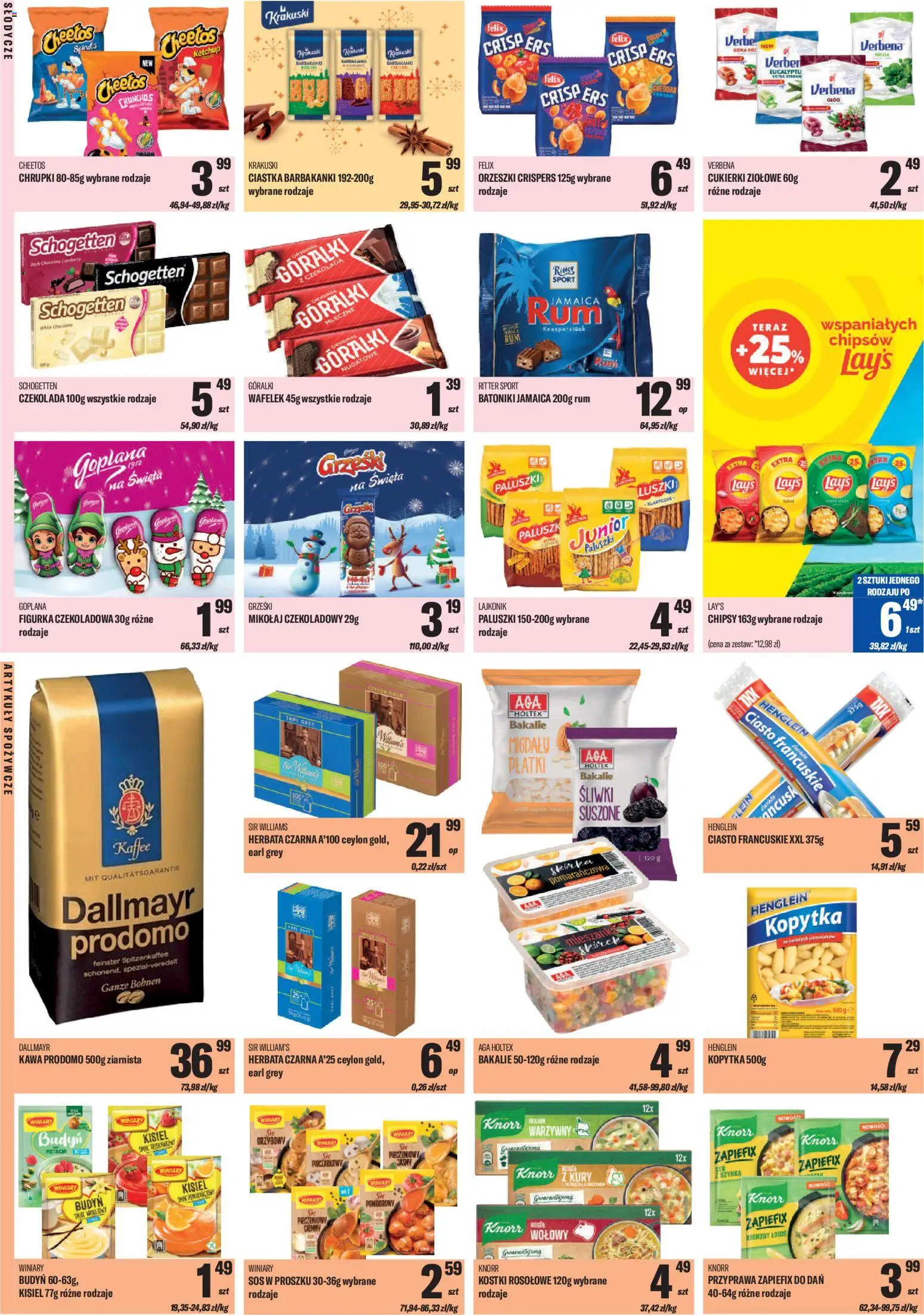 TomiMarkt Gazetka od 07.11.2025 | Strona: 4 | Produkty: Śliwki suszone, Paluszki, Herbata, Płatki