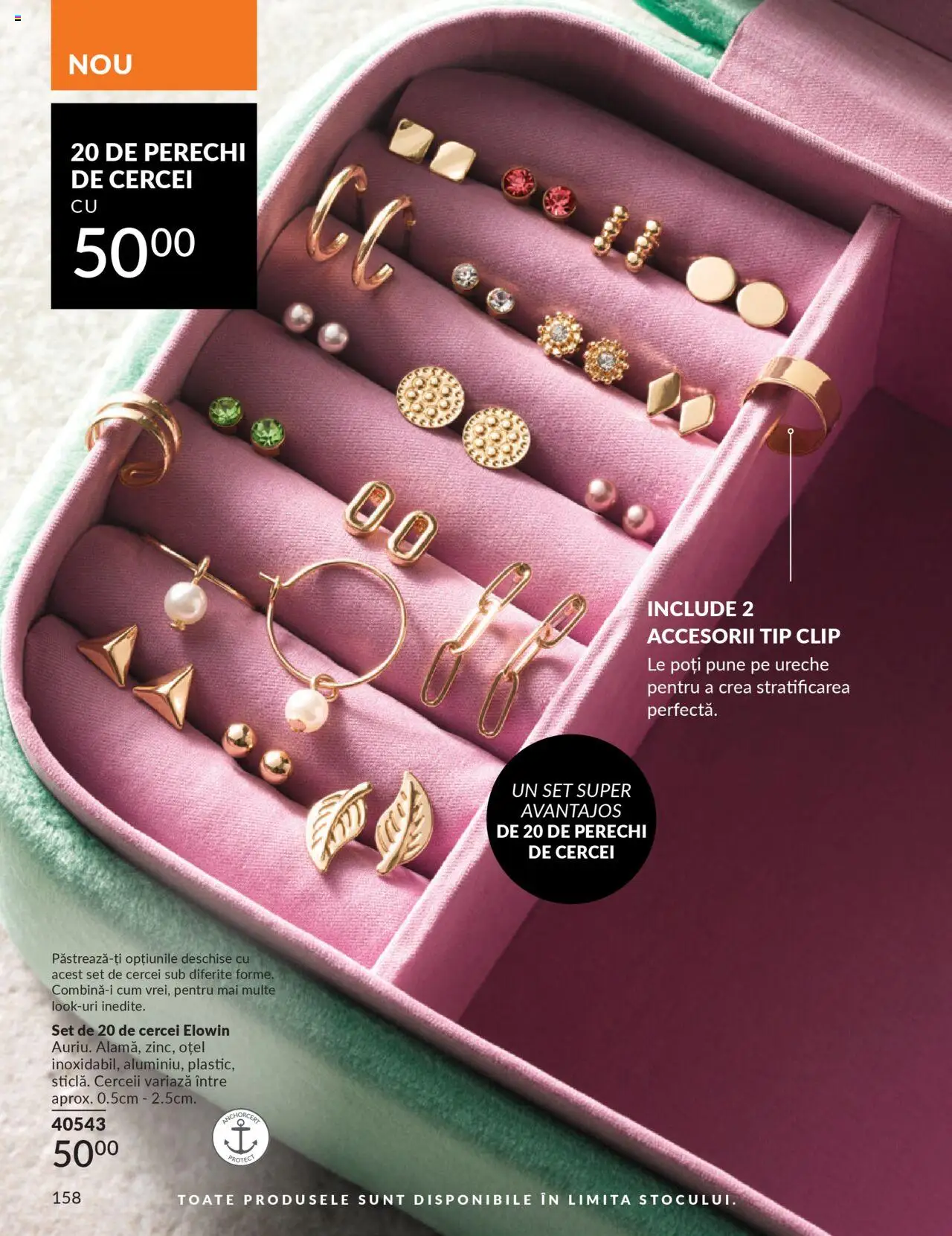 Noul catalog Avon – valabil de la 01.10.2025 | Pagină: 160 | Produse: Cercei