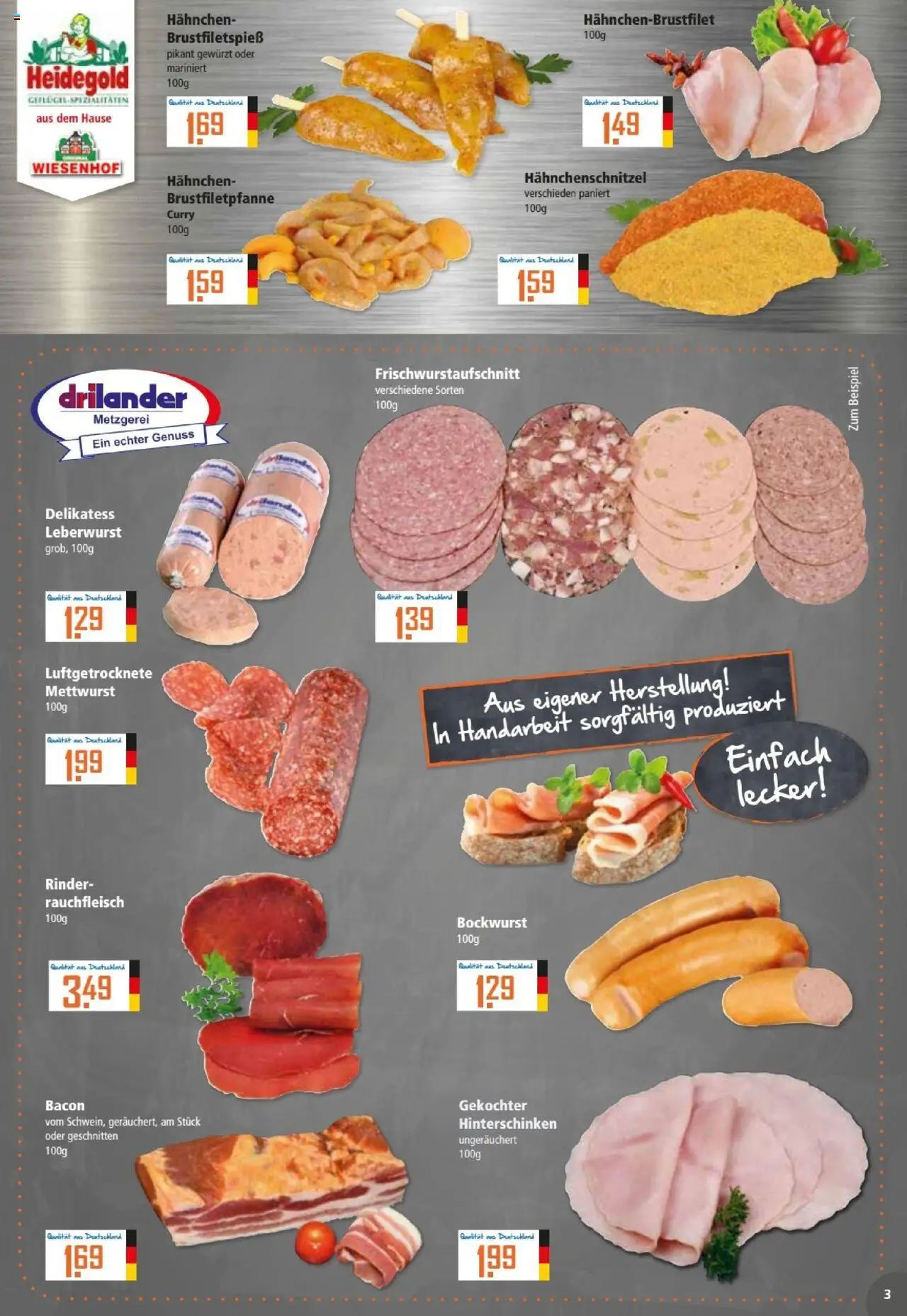 Klaas & Kock Prospekt - gültig ab dem 30.06.2025 | Seite: 3 | Produkte: Bockwurst, Hahnchen
