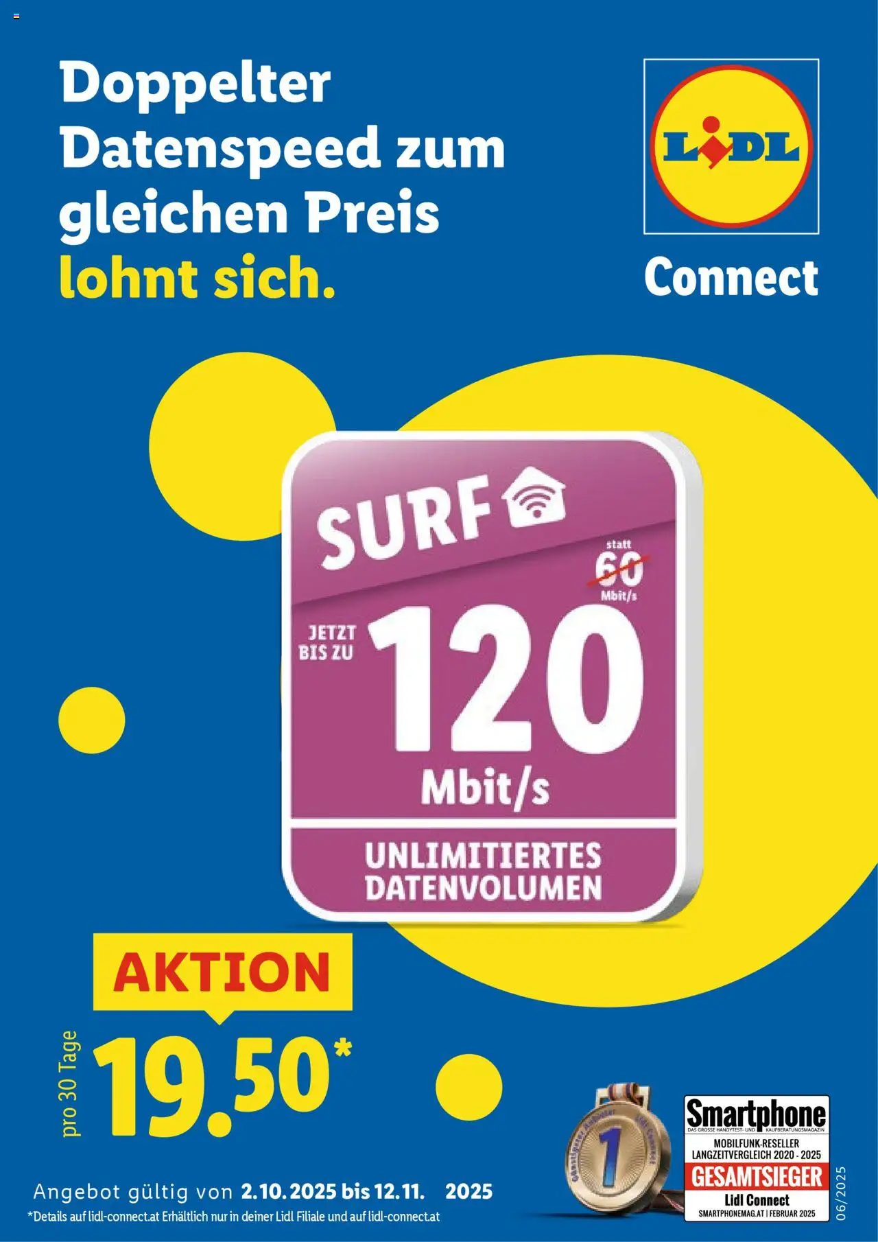 Lidl Connect gültig ab 02.10.2025 | Seite: 1 | Produkte: Smartphone