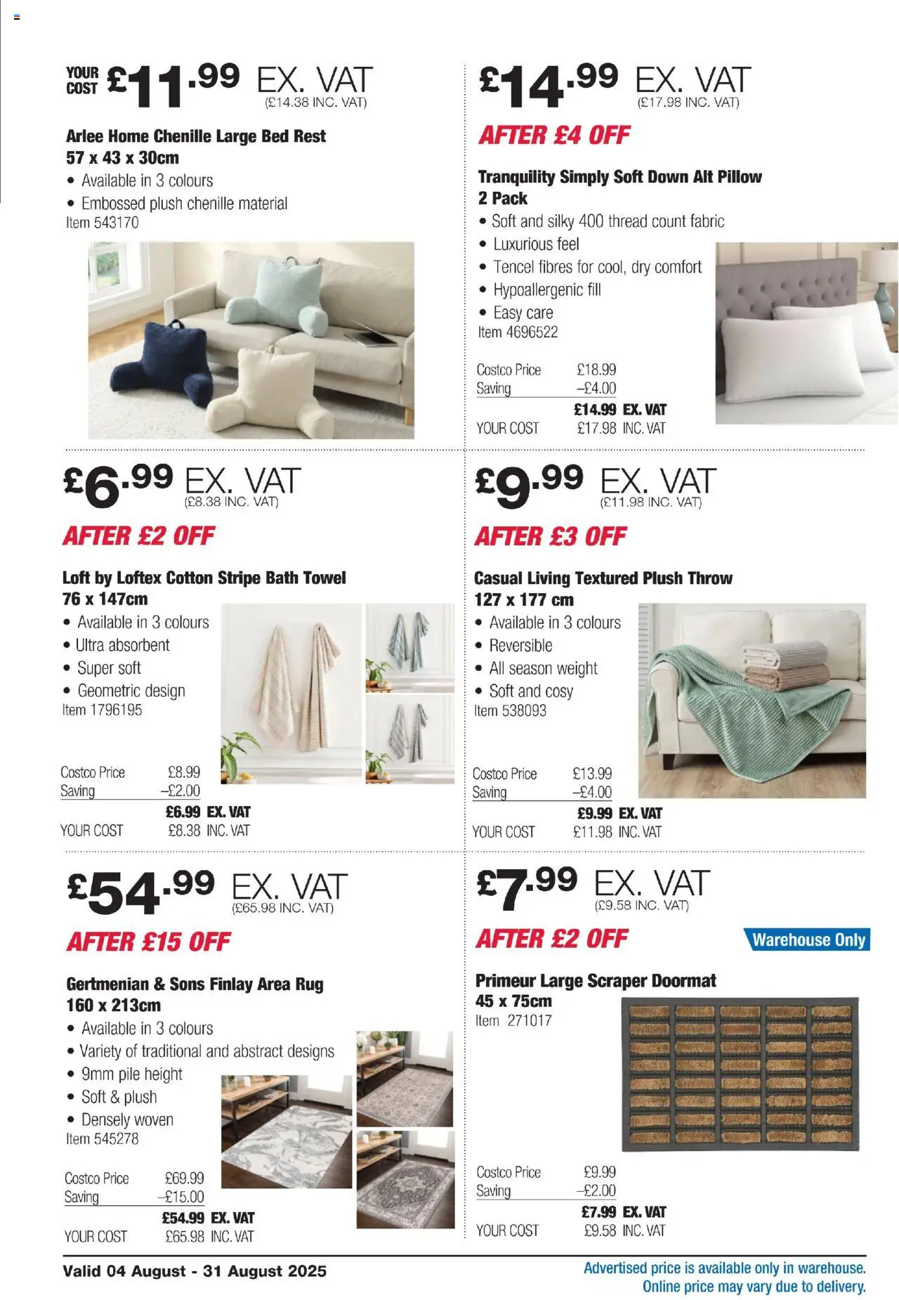  | Page: 8 | Products: Bath, Rug, Weight, Bed