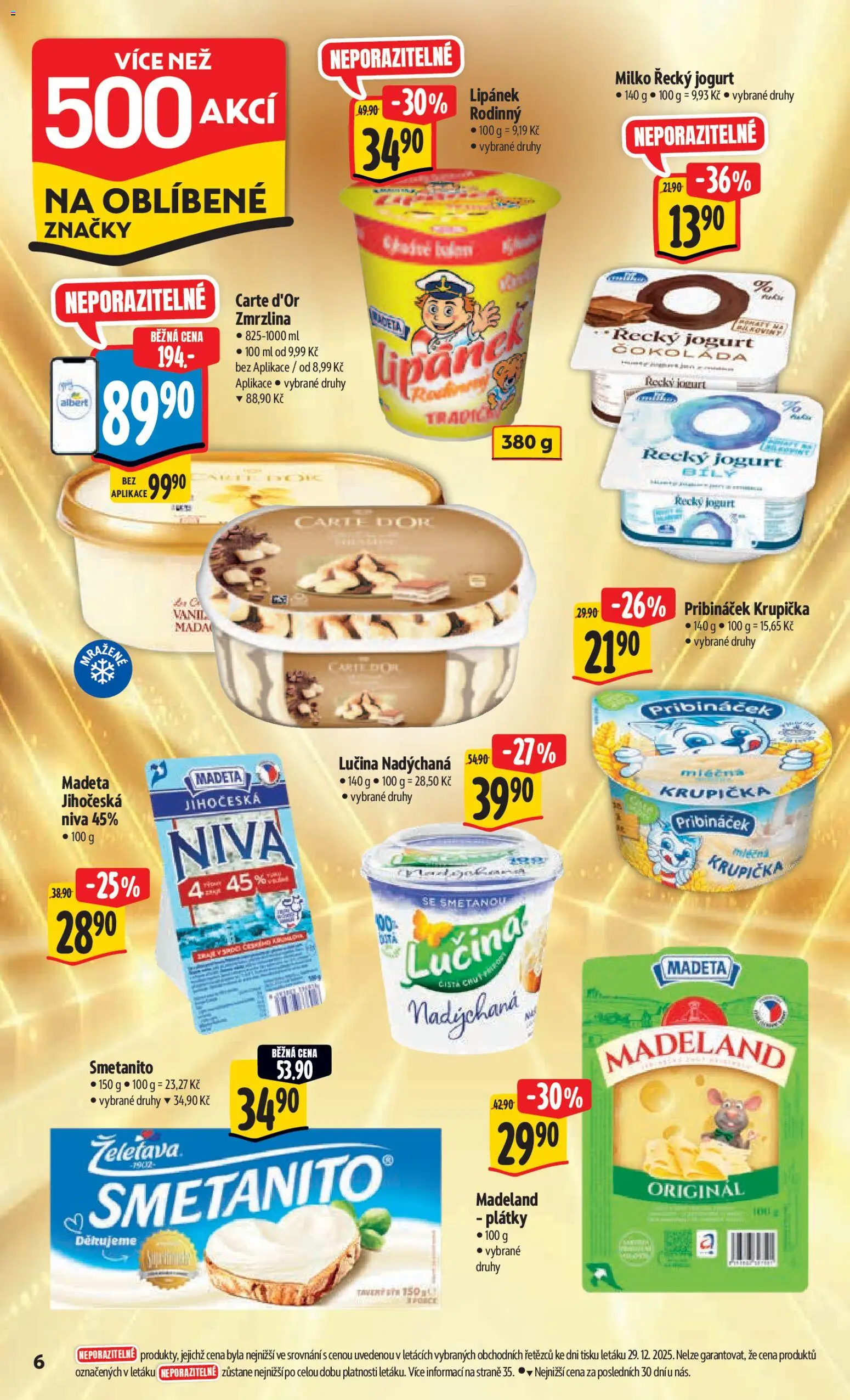 Albert leták - Hypermarket od 07.01.2026 | Strana: 11 | Produkty: Lipánek, Čokoláda, Carte d'or, Niva