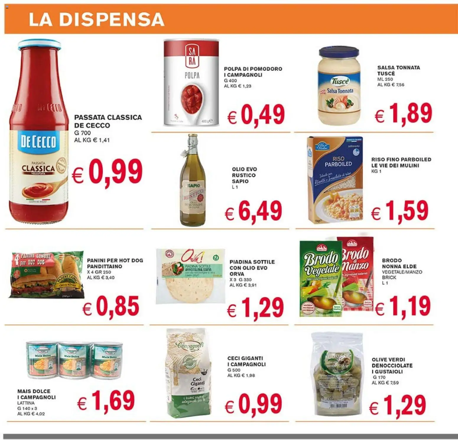 Volantino Coal del 23.04.2026 | Pagina: 8 | Prodotti: Ceci, Pomodoro, Piadina, Mais