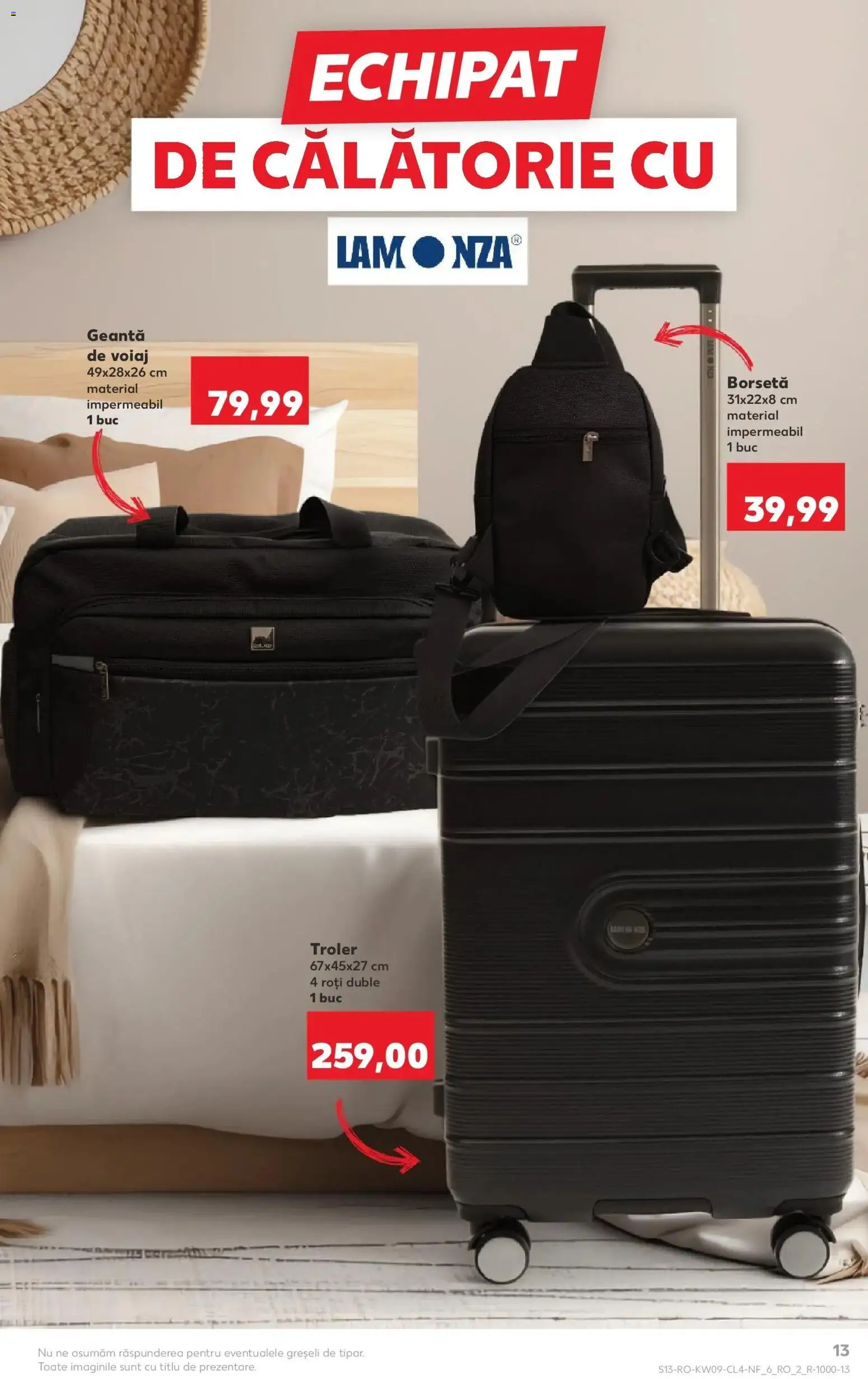 Noul catalog Kaufland – valabil de la 25.02.2026 | Pagină: 13 | Produse: Geantă de voiaj, Geantă