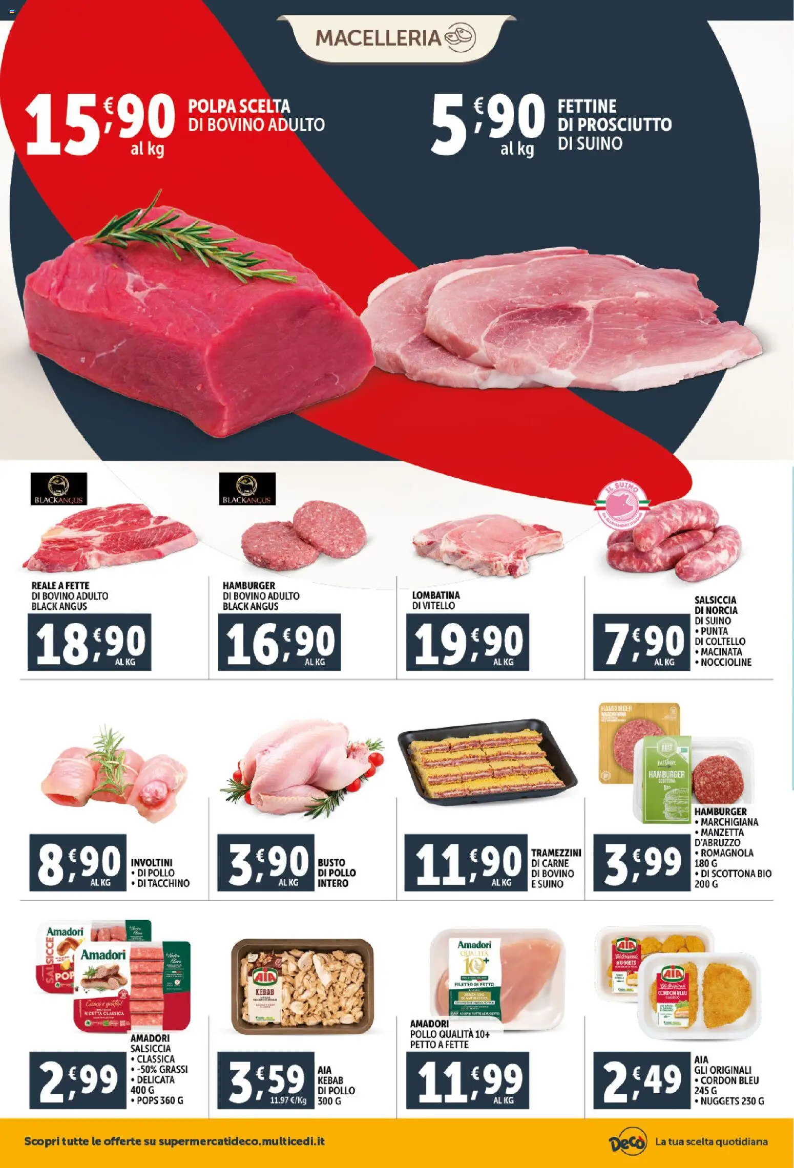 Volantino Decò del 20.01.2026 | Pagina: 4 | Prodotti: Bovino, Suino, Prosciutto, Salsiccia