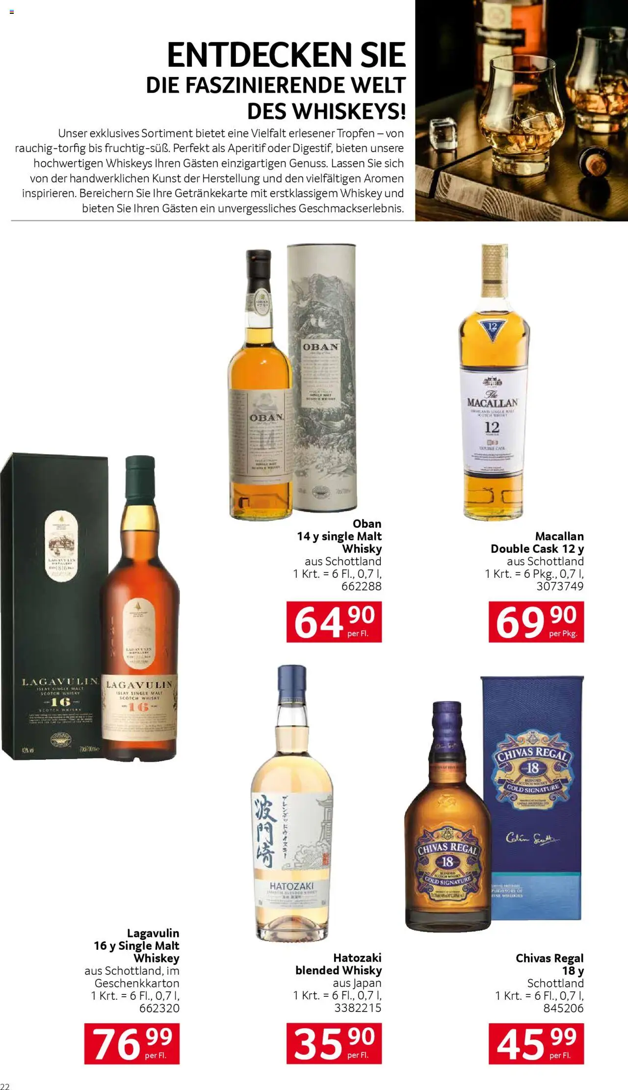 Transgourmet Trinkwerk Herbst gültig ab 01.09.2025 | Seite: 22 | Produkte: Whiskey, Regal