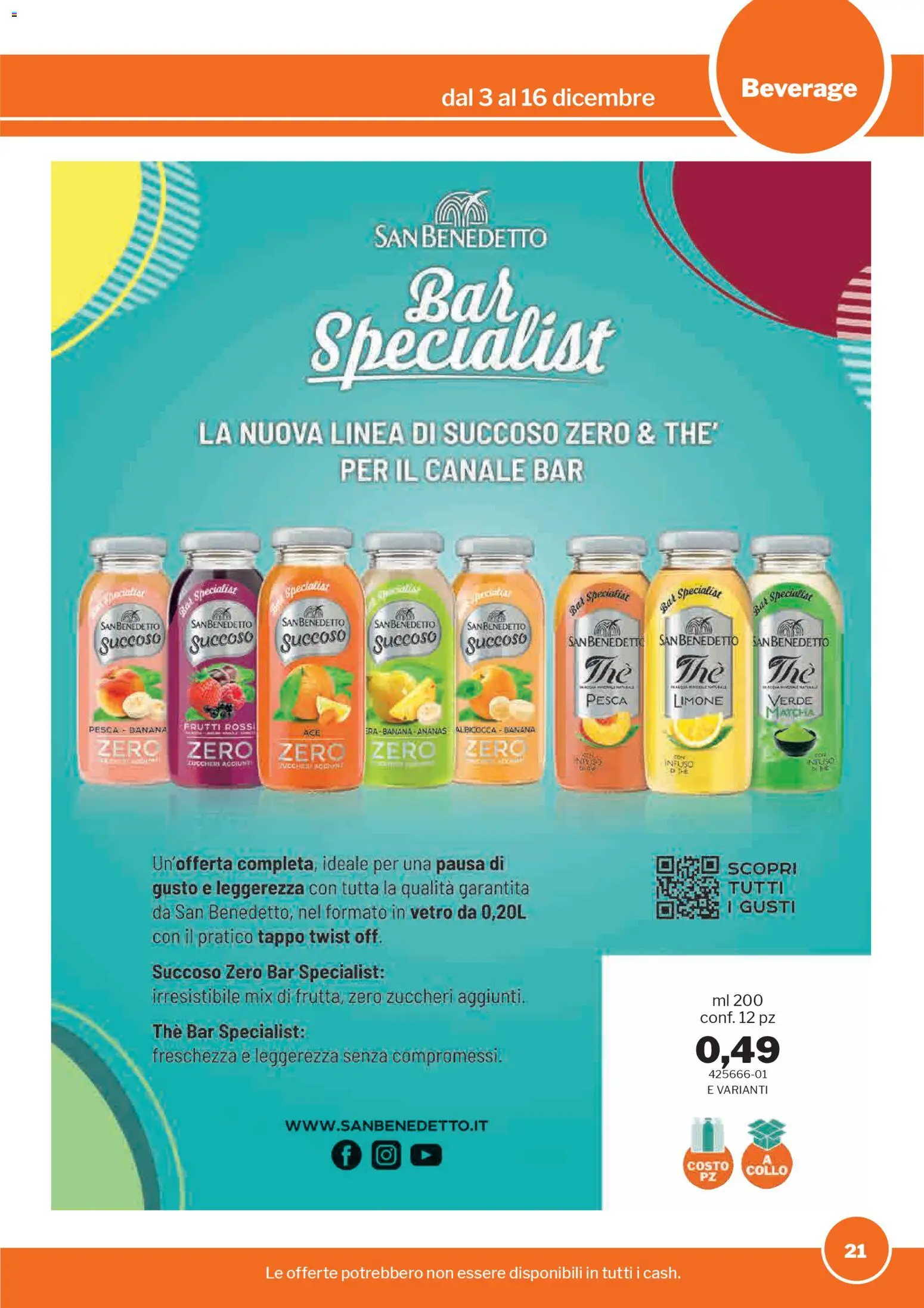 Volantino Sogegross del 03.12.2025 | Pagina: 21 | Prodotti: Limone, Pesca, Ananas, The