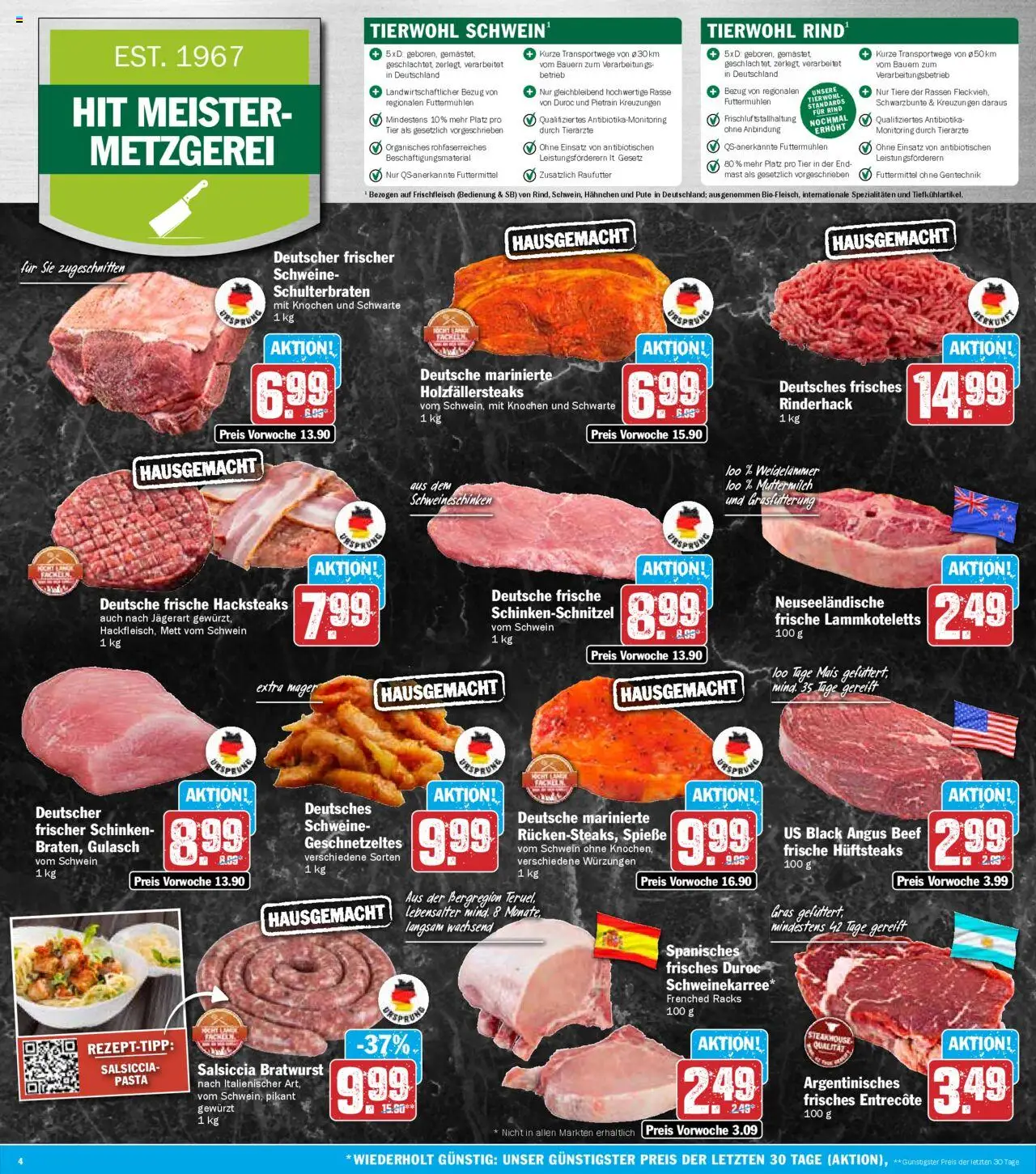 HIT - Mecklenburg-Vorpommern - gültig ab dem 18.08.2025 | Seite: 4 | Produkte: Pute, Hahnchen, Gulasch, Schinken