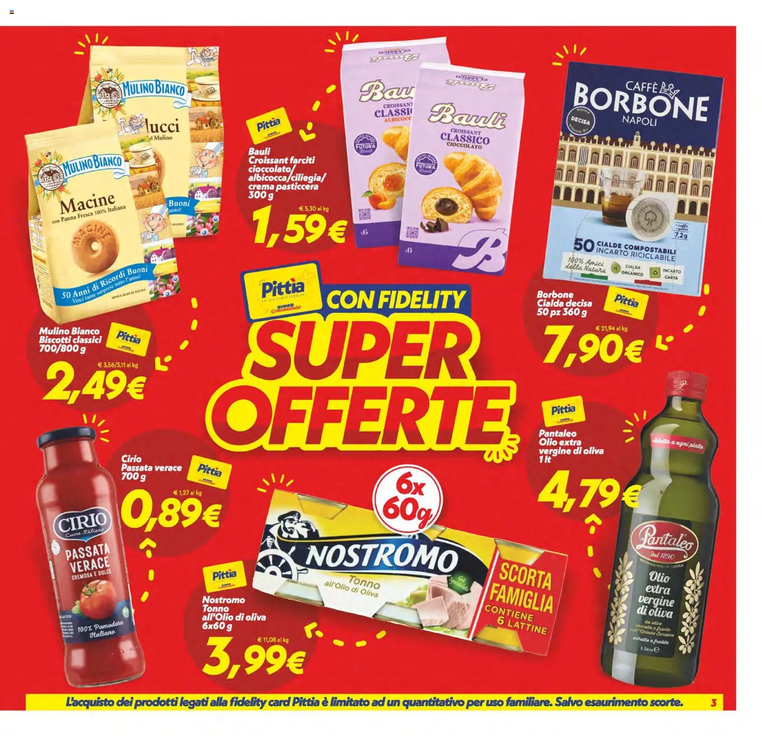 Volantino SuperConveniente del 05.12.2025 | Pagina: 3 | Prodotti: Crema, Biscotti, Tonno, Croissant