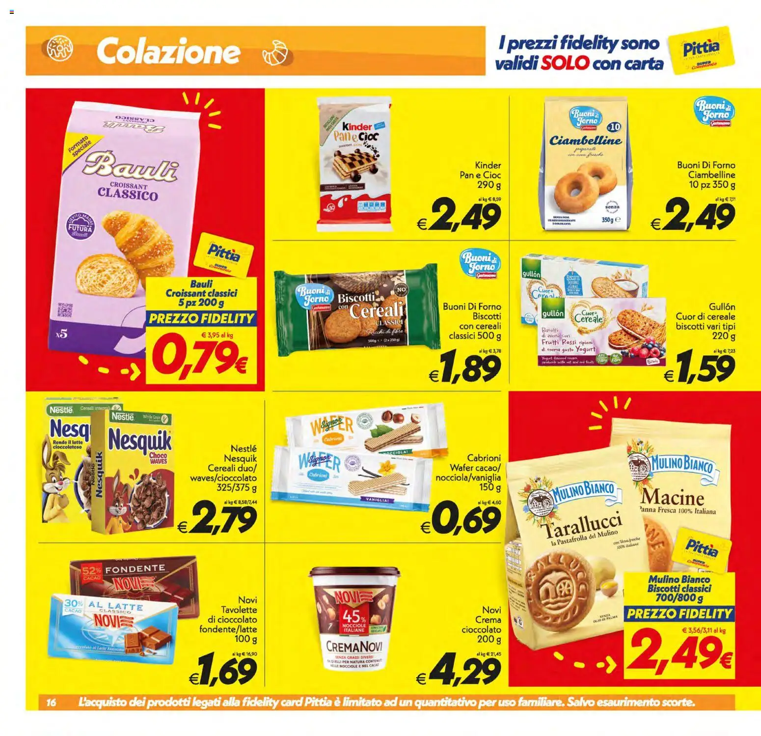 Volantino SuperConveniente del 05.01.2026 | Pagina: 16 | Prodotti: Yogurt, Pane, Biscotti, Croissant