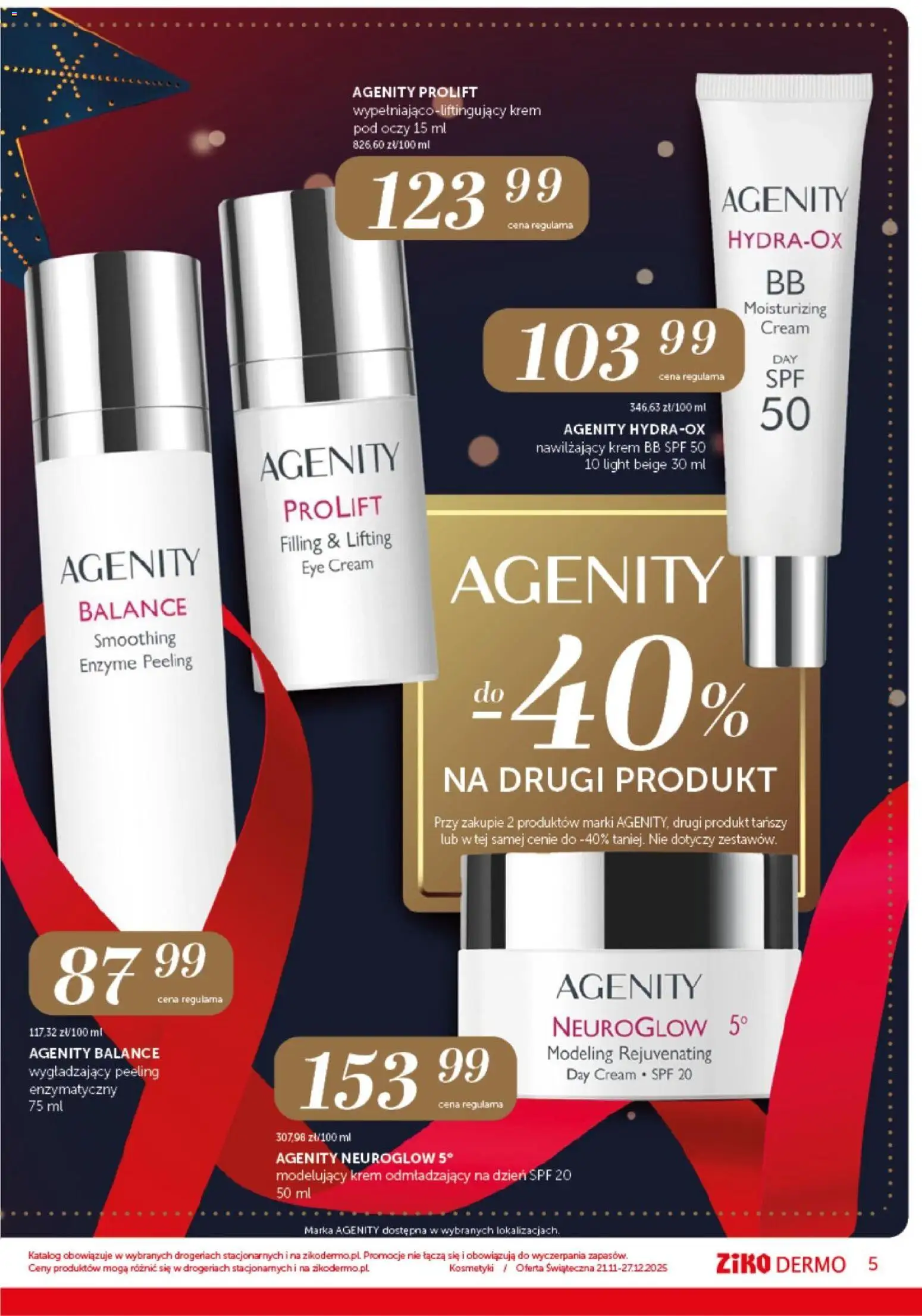 Ziko Gazetka - Insert Świąteczny od 21.11.2025 | Strona: 5 | Produkty: Kosmetyki, krem BB, Peeling, Krem