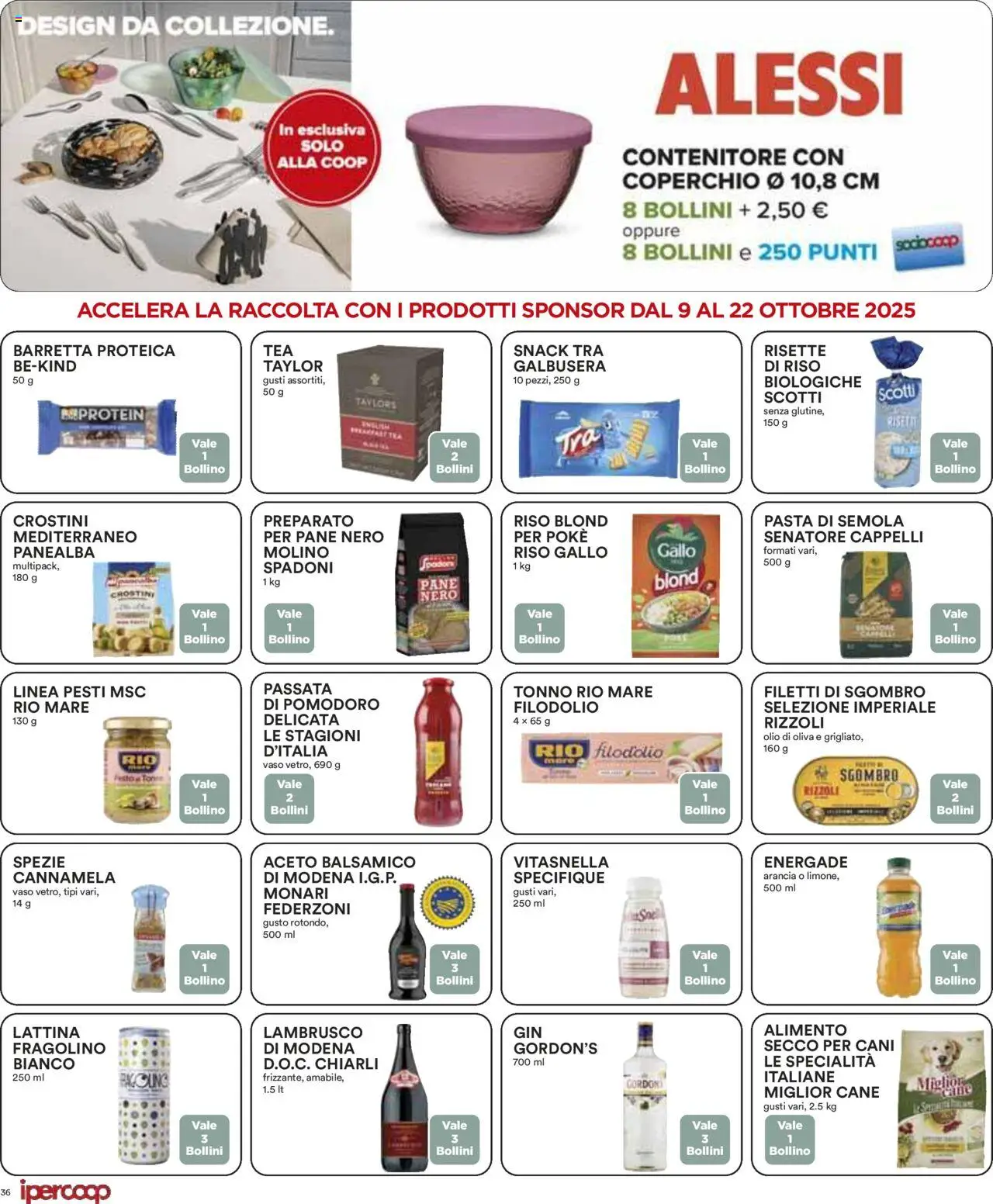 Volantino Ipercoop del 09.10.2025 | Pagina: 36 | Prodotti: Pane, Spezie, Tonno, Olio di Oliva