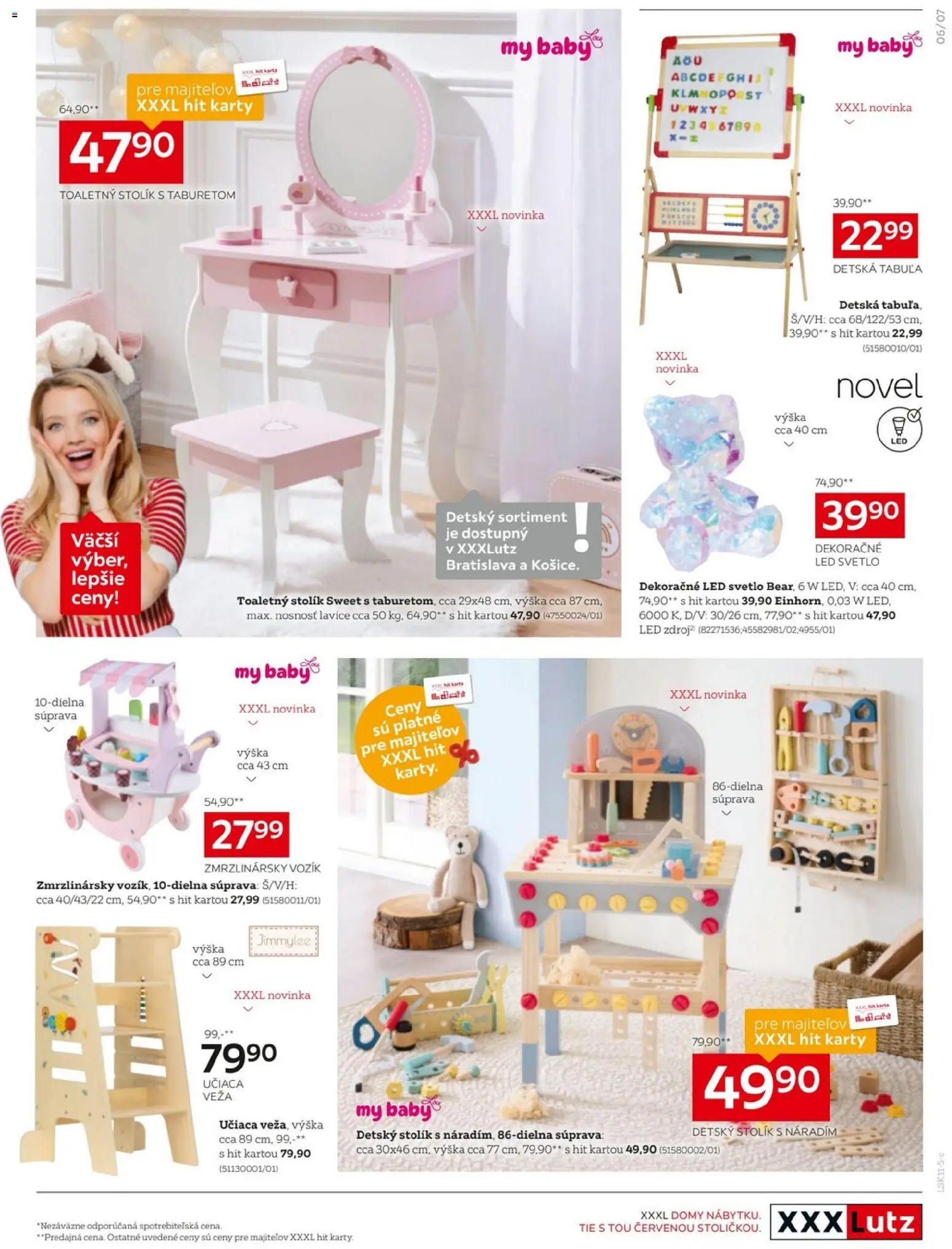 Nové XXXLutz akcie – leták je platný od 24.11.2025 | Strana: 19 | Produkty: Toaletný stolík, Svetlo, Stolík, Led