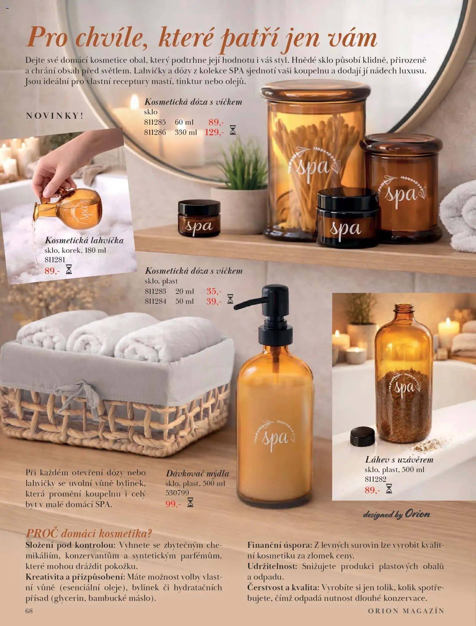 Orion leták - Jaro/Léto 2026 od 09.03.2026 | Strana: 68 | Produkty: Dóza, Dávkovač, Lahvička, Láhev