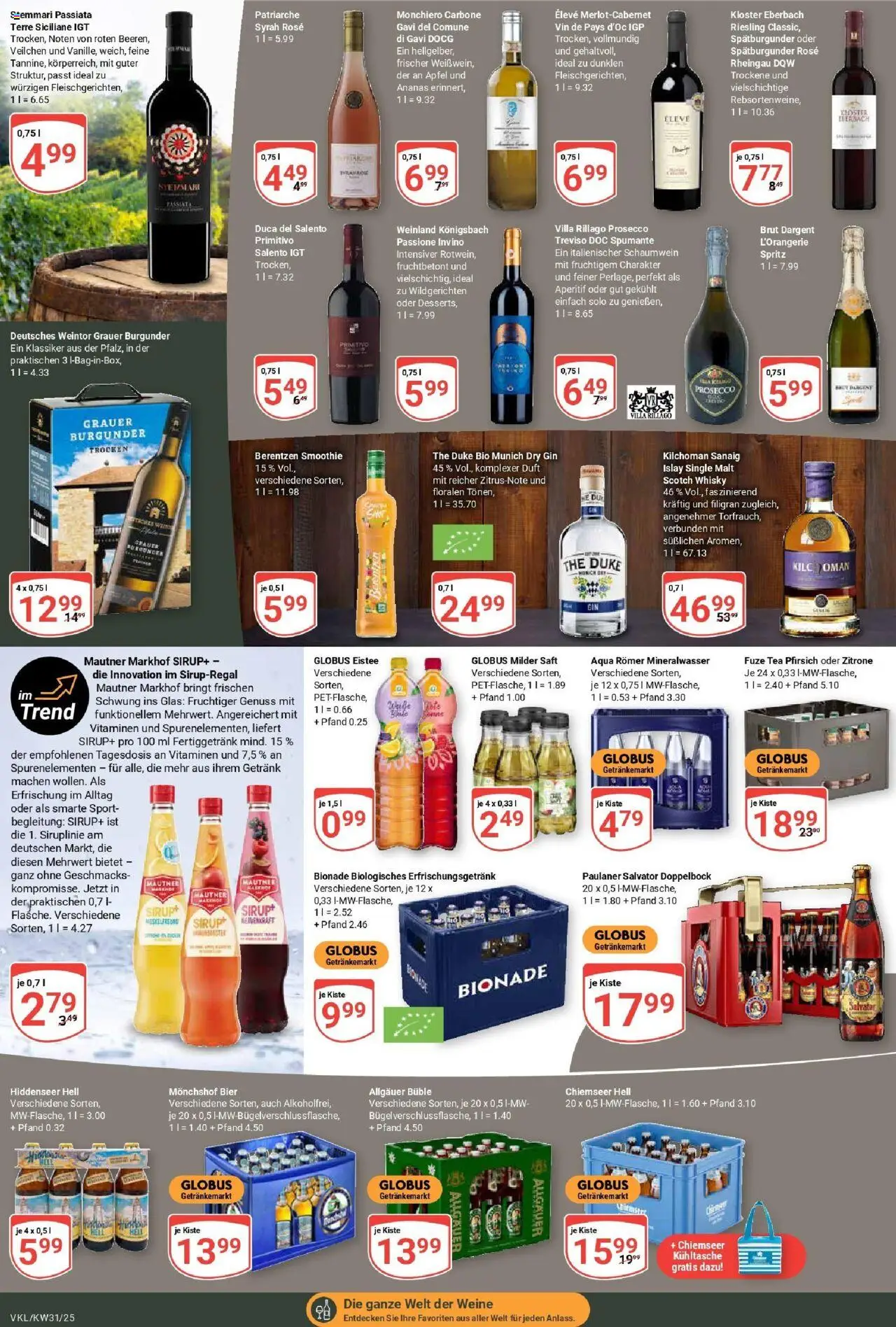 Globus prospekt Völklingen	 - gültig ab dem 28.07.2025 | Seite: 15 | Produkte: Whisky, Ananas, Prosecco, Zitrone