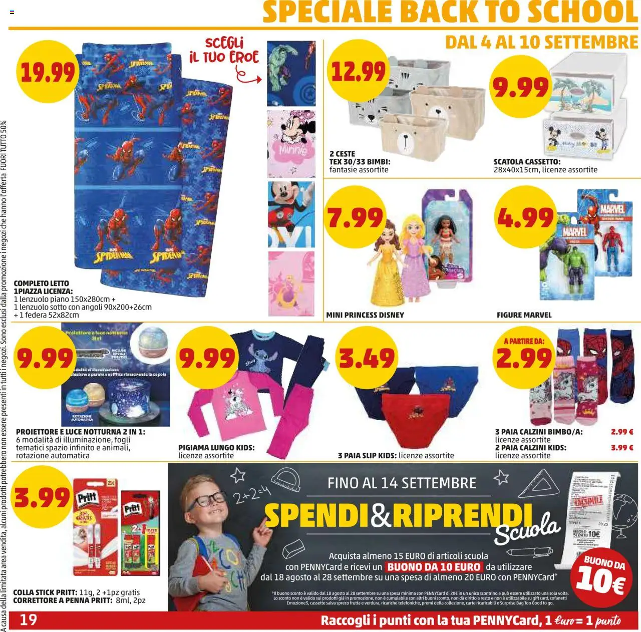 Volantino PENNY del 28.08.2025 | Pagina: 19 | Prodotti: Pigiama, Frutta, Scatola, Correttore