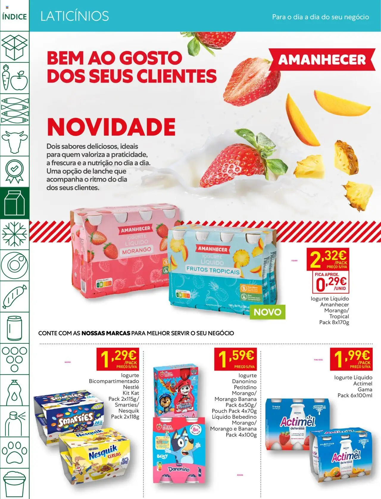 Recheio folheto │ válido de 05.08.2025 | Página: 20 | Produtos: Banana, Iogurte, Cereais, Iogurte liquido