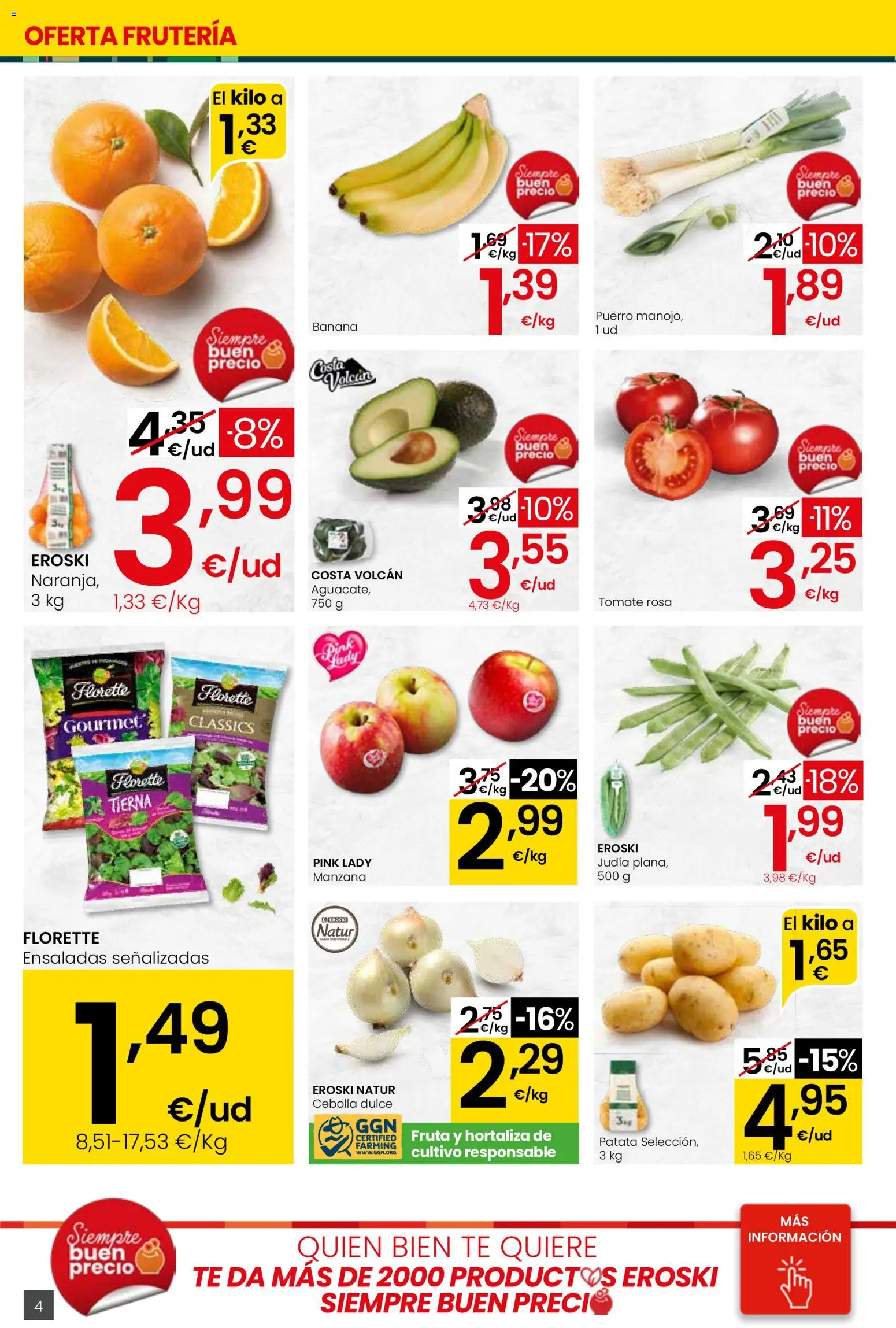 Eroski - Viste tu cesta de primavera  │ válido desde el 12.03.2026 | Página: 4 | Productos: Manzana, Té, Παγωμένο τσάι