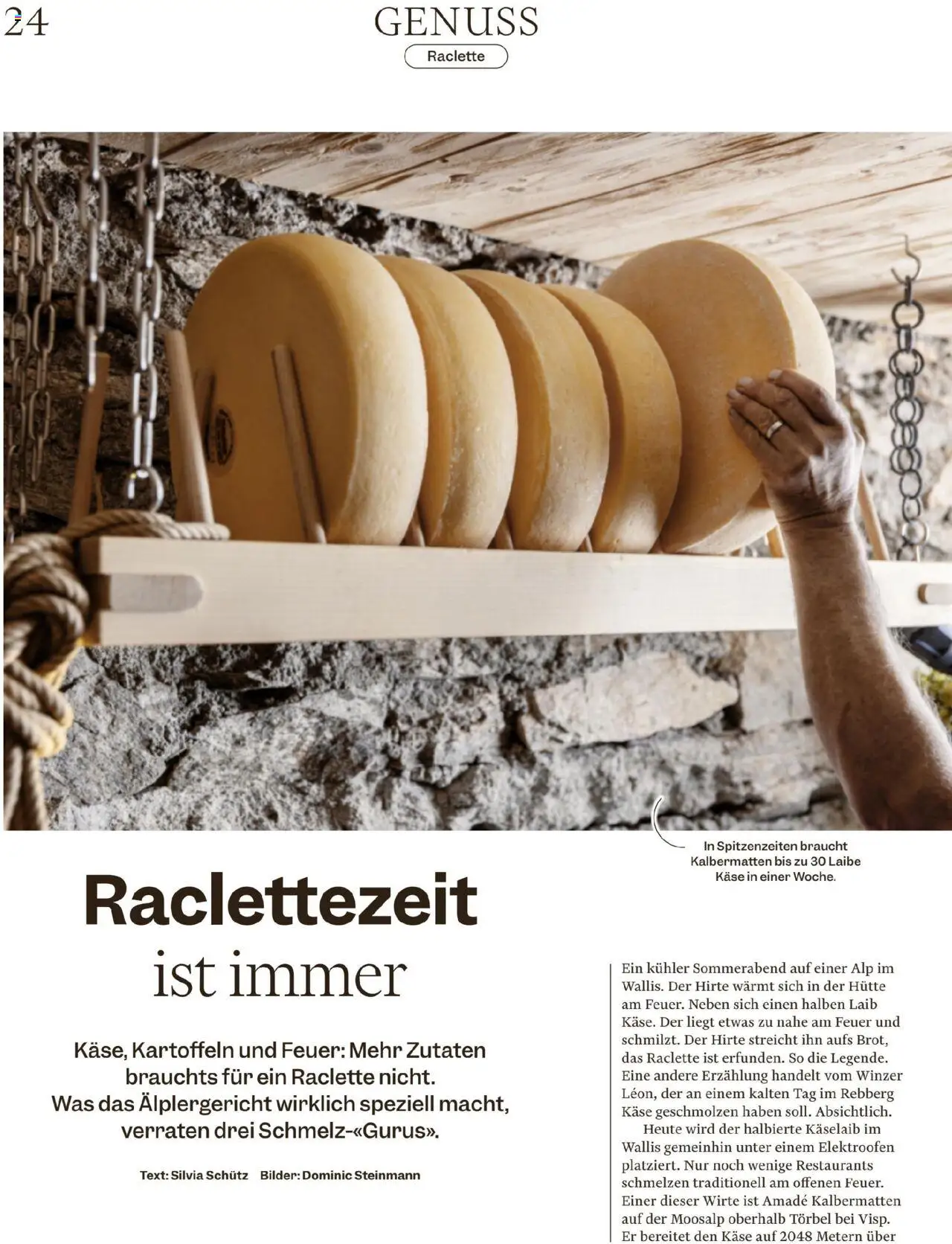 Migros Magazin – gültig ab 13.10.2025 | Seite: 24 | Produkte: Kühler, Käse, Raclette, Bilder