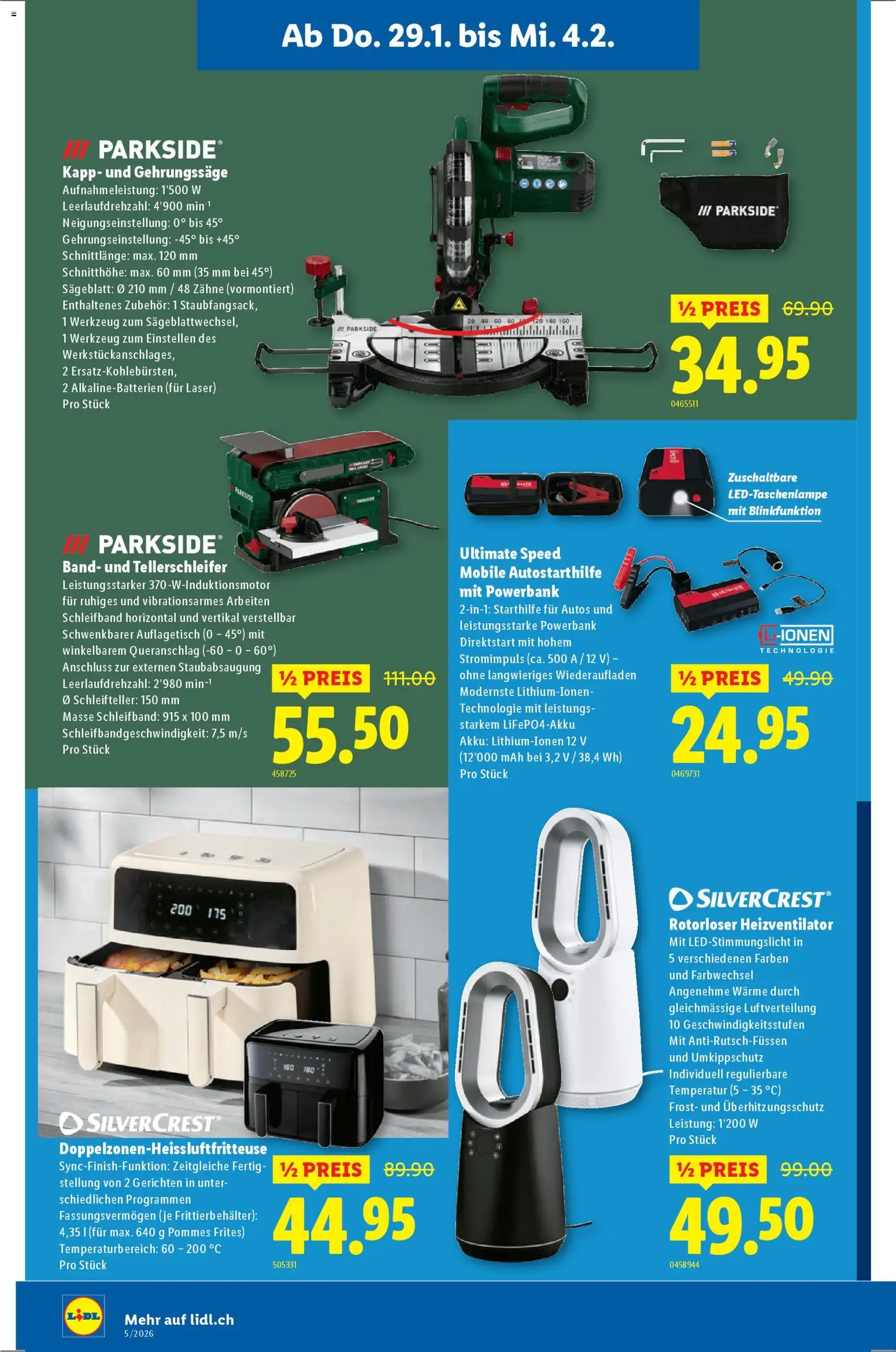 Lidl Aktionen Neueröffnung Olten – gültig ab 29.01.2026 | Seite: 4 | Produkte: Pommes Frites, Powerbank