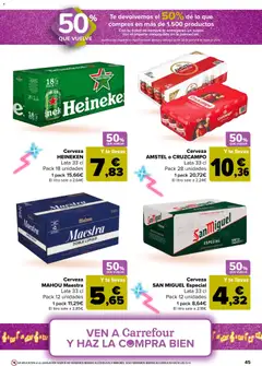 Vista previa Carrefour folleto válido desde el 07.04.2026 | Página: 49 | Productos: Cerveza, Té, Σπανάκι