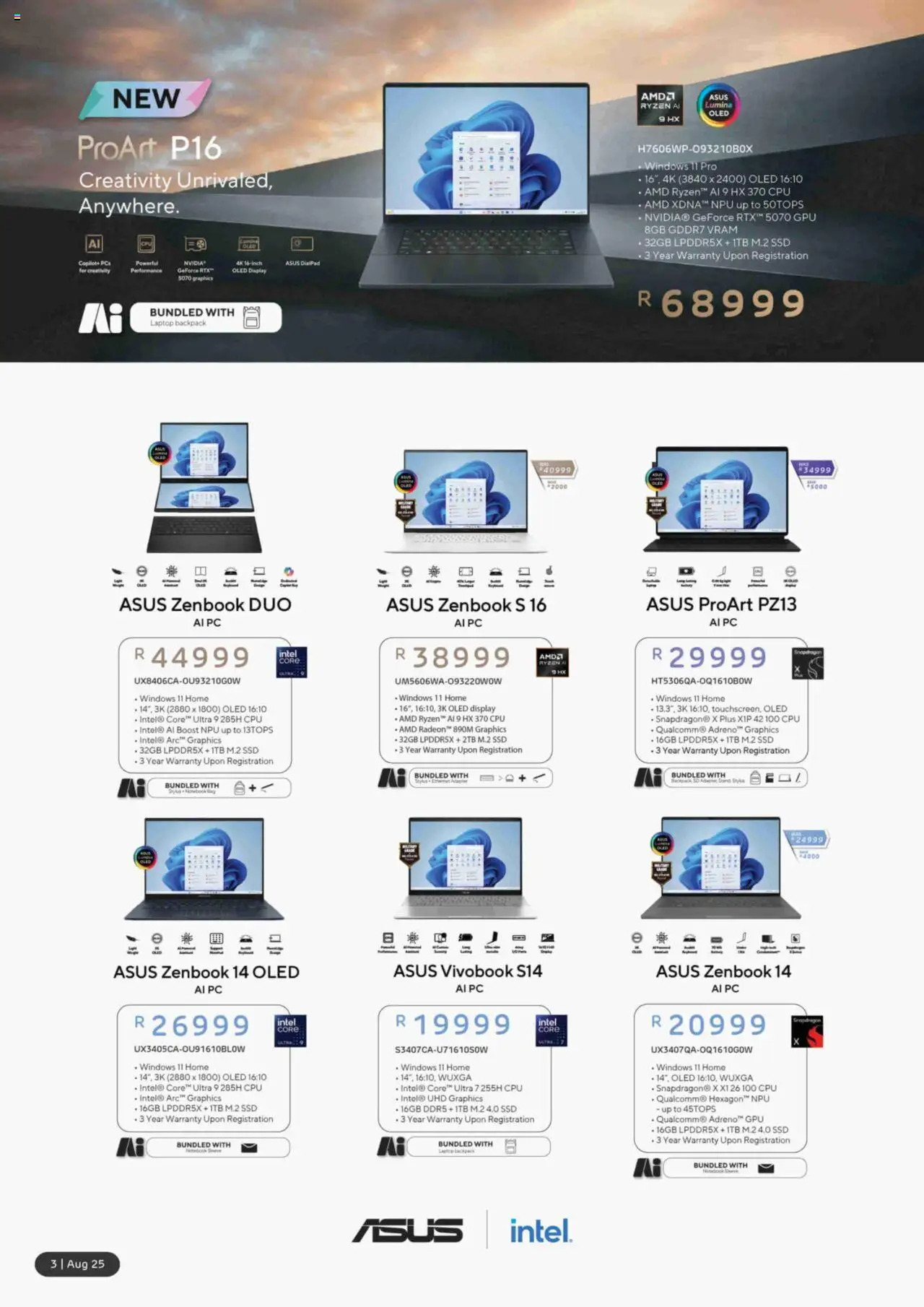 Computer Mania Specials │ valid from 01.08.2025 | Page: 4 | Products: PC, Backpack, Laptop