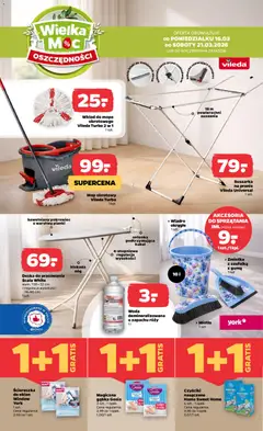 Pogląd oferty "Netto gazetka od poniedziałku NonFood" - ważna od 16.03.2026 | Strona: 2 | Produkty: Suszarka na pranie, Pianki, Gąbka, Woda