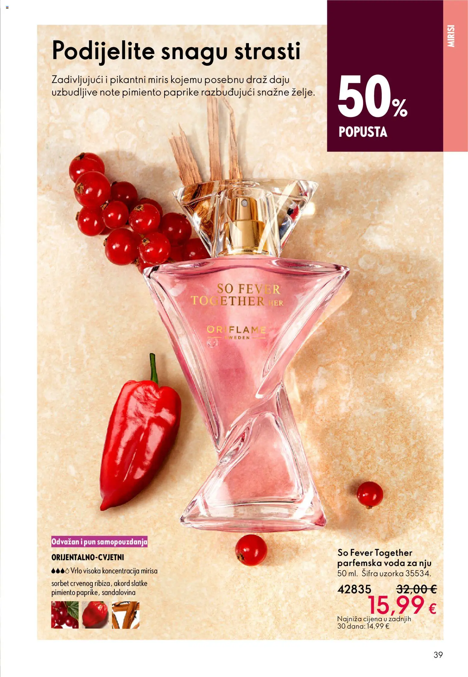 Oriflame katalog | vrijedi od 11.03.2026 | Stranica: 39 | Proizvodi: Miris, Voda